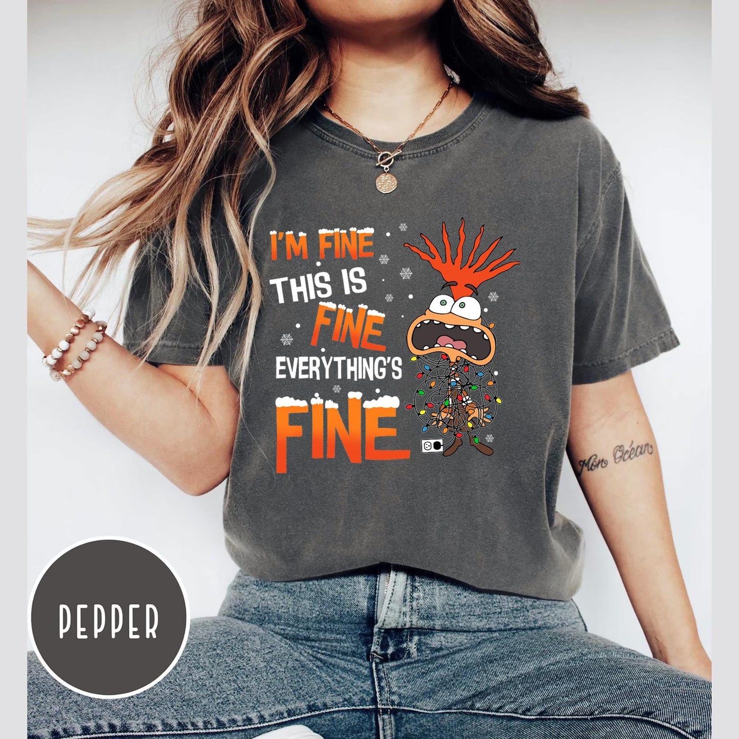 Disney Anxiety Christmas Shirt Everything Is Fine I39m Fine Sweatshirt Inside Out Christmas Hoodie Feelings Shirt Anxiety Christmas Shirt Hoodie – Feel-Good Design · Great Gift For Fans