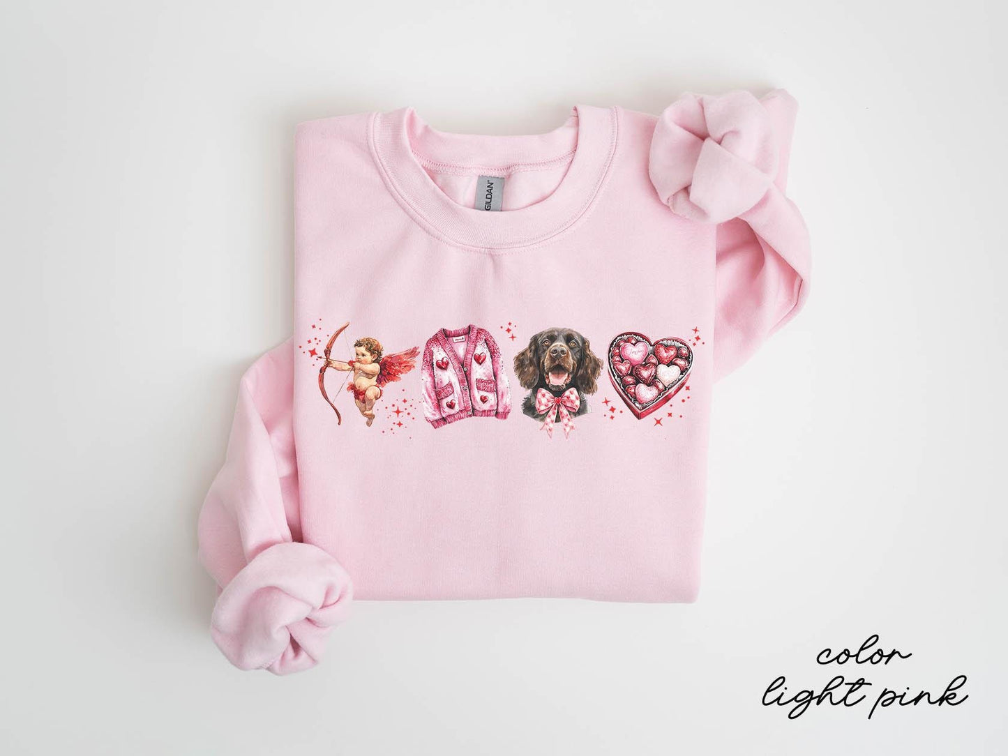 Boykin Spaniel Dog Valentine39s Day Sweatshirt Boykin Spaniel Dog Valentine39s Day Gifts Crewneck Shirt Women Sweatshirt – Everyday Comfort · Must-Have Style