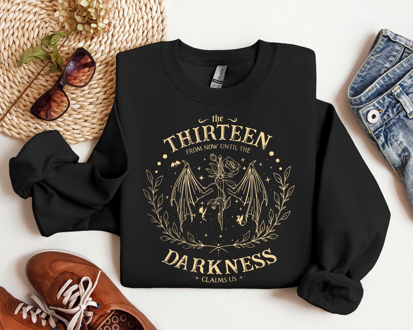 Retro The Thirteen Throne Of Glass Shirt From Darkness Claim Us Tshirt Bookish Gift Fantastic Reader Sweatshirt Trendy Book Lovers Shirt Sweatshirt – Soft Feel · Top Pick For Any Outfit