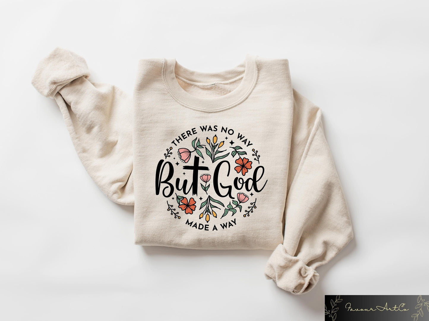 There Was No Way But God Made A Way Sweatshirt Bible Verse Tee Inspirational Shirt Christian Gift Christian Apparel Religious Crewneck Sweatshirt – Aesthetic Look · Trending Graphic Apparel