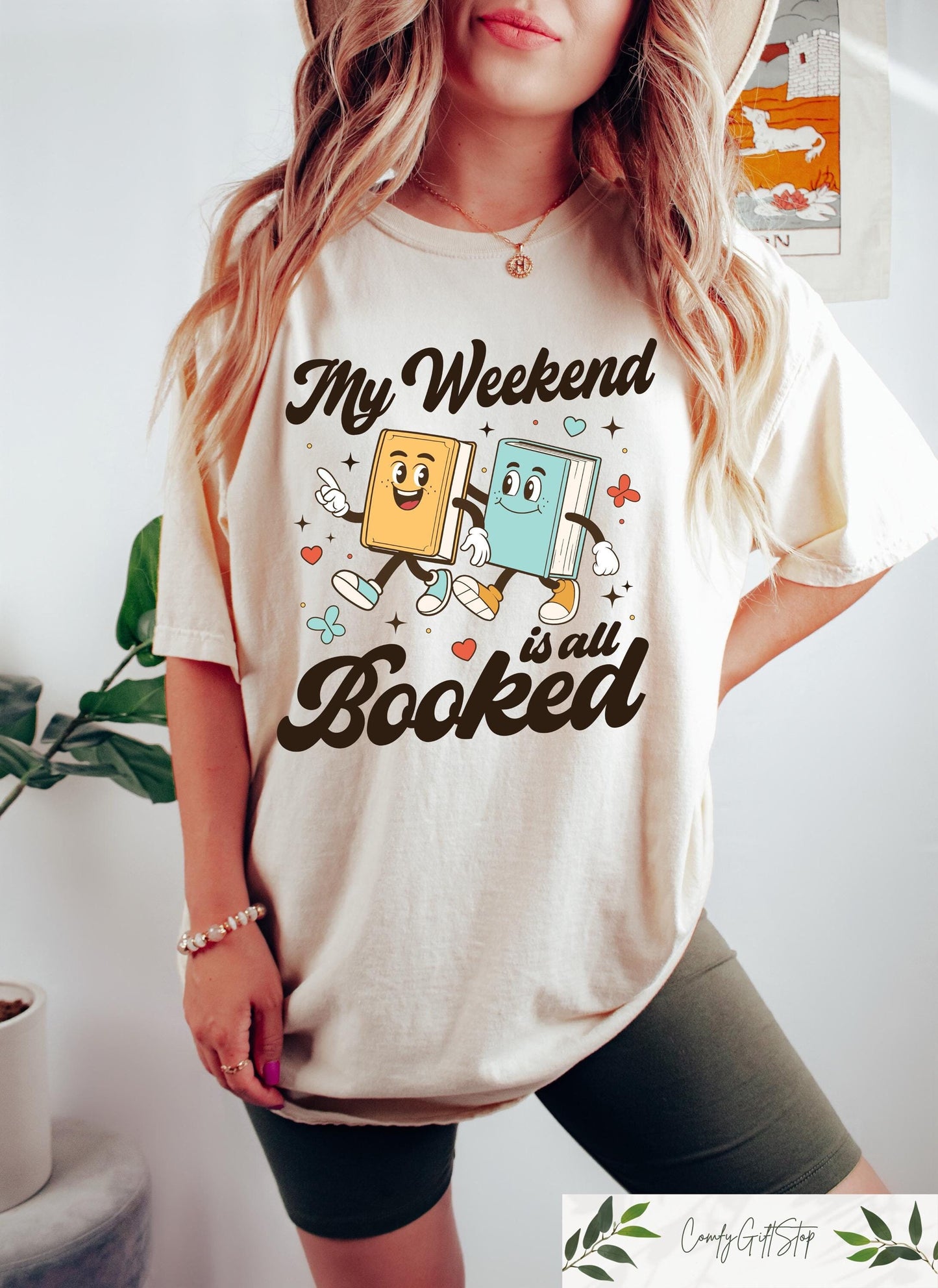My Weekend Is All Booked Shirt Retro Comfort Bookish Shirt Book Lover Sweatshirt Happy Reader T Shirt Gifts for Readers Sweatshirt – Warm & Stylish · Great Gift For Fans