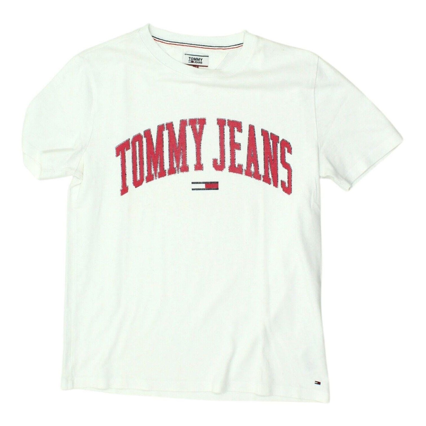 Tommy Jeans Hilfiger Mens White Crew Neck Tshirt Vintage High End Designer VTG Graphic Tee – Feel-Good Design · Must-Have Style