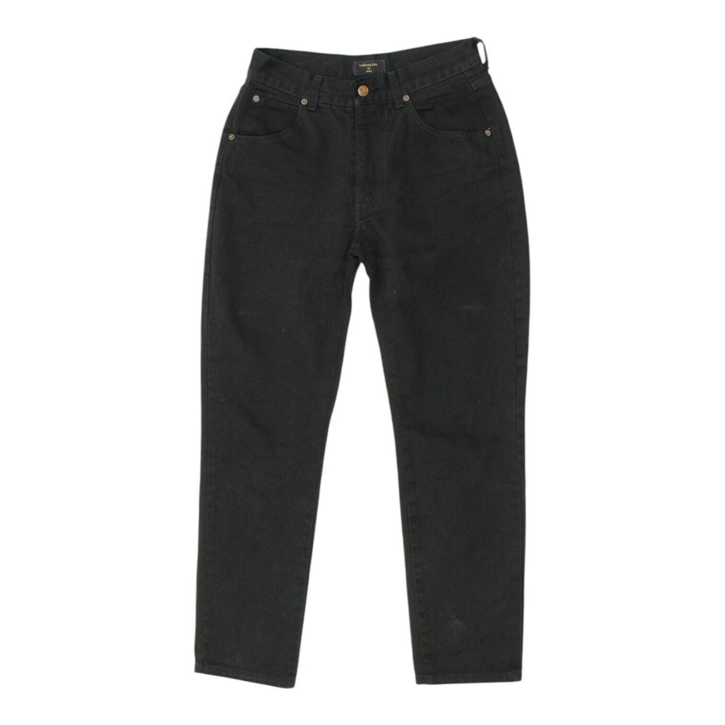 Valentino Womens Black High Waisted Tapered Jeans Vintage Designer Denim Graphic Tee – Feel-Good Design · High-Quality Print