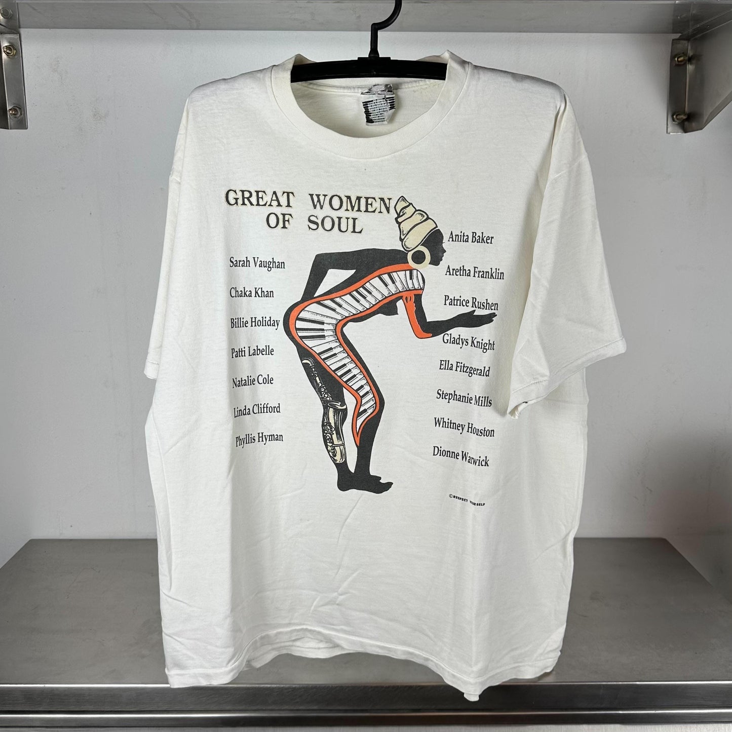 Vintage 90s Great Women of Soul Music Anita Baker Chaka Khan Sarah Vaughan Patti Labelle Whitney Houston More single stitch T shirt Graphic Tee – Easygoing Wear · Perfect For Daily Wear