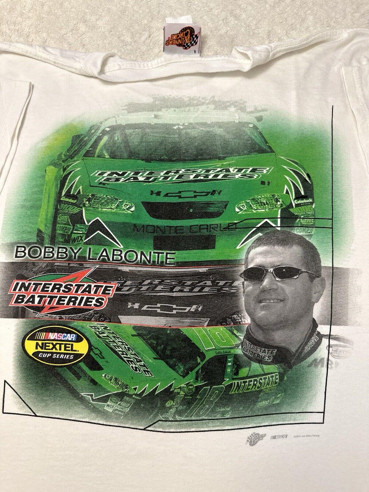 Vintage 2000s Y2K Bobby Labonte Nascar Winners Circle Race Car Driving T Shirt L Graphic Tee – Warm & Stylish · Perfect For Daily Wear
