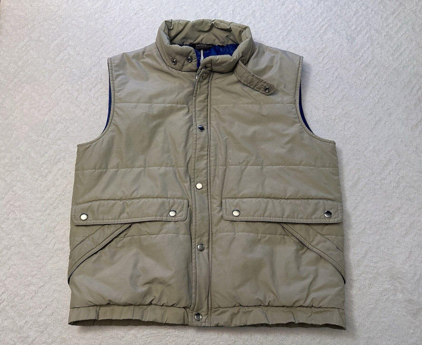Vintage 1980s 80s Ralph Lauren Polo Chaps Western Puffer Vest Tan Beige M L Graphic Tee – Warm & Stylish · Perfect For Daily Wear