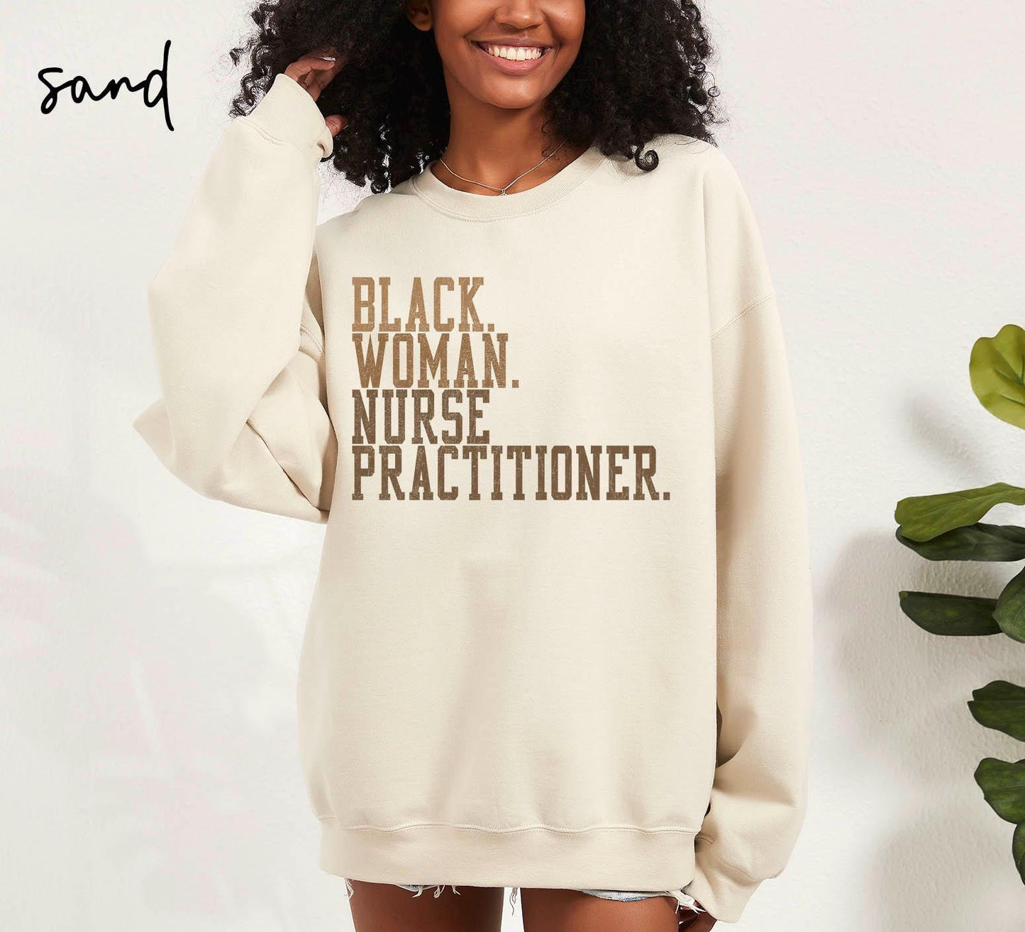 Black Nurse Practitioner Sweatshirt NP Gifts Graduation Gifts Black Woman Crewneck Shirt Black History Educated Black Woman Sweatshirt – Soft Feel · Trending Graphic Apparel