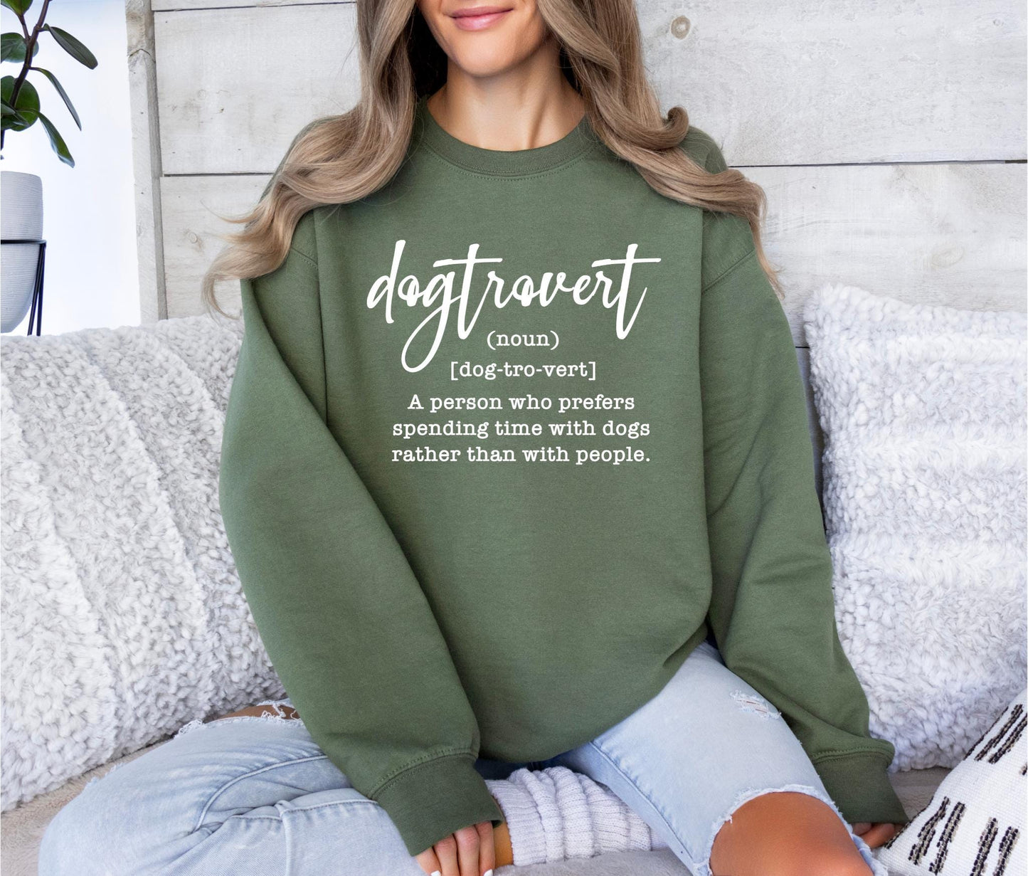 Dogtrovert Shirt Dog Person Sweatshirt Women39s Dog Sweater Dog Meaning Shirt Dog Mom Funny Sweatshirt Dog lover Friend gift Trendy Sweatshirt – Premium Graphic · Trending Graphic Apparel