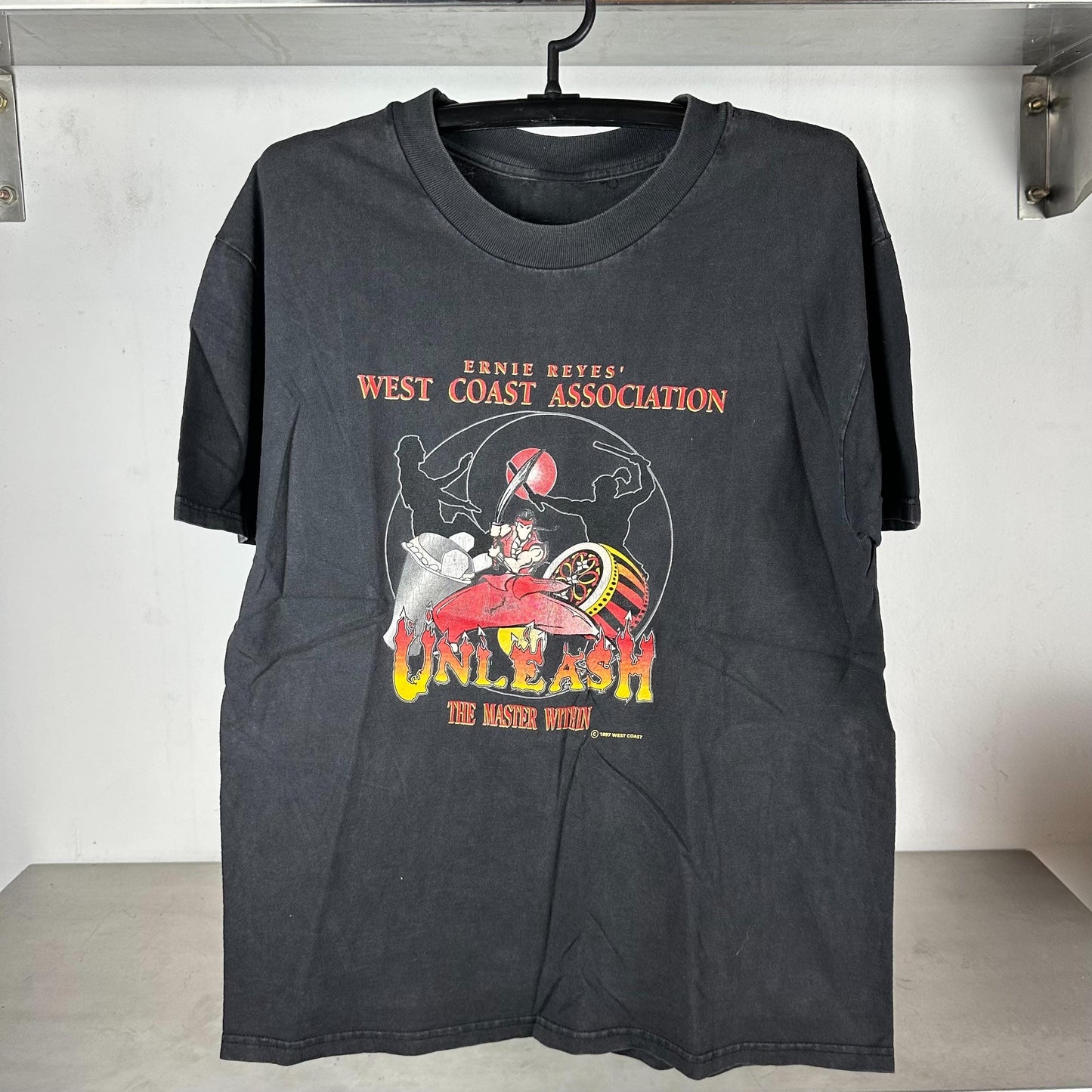 Vintage 1997 Ernie Reyes West Coast Association Unleash The Master Within You Taekwando Institute T shirt Vintage Faded Tshirts Graphic Tee – Easygoing Wear · Must-Have Style