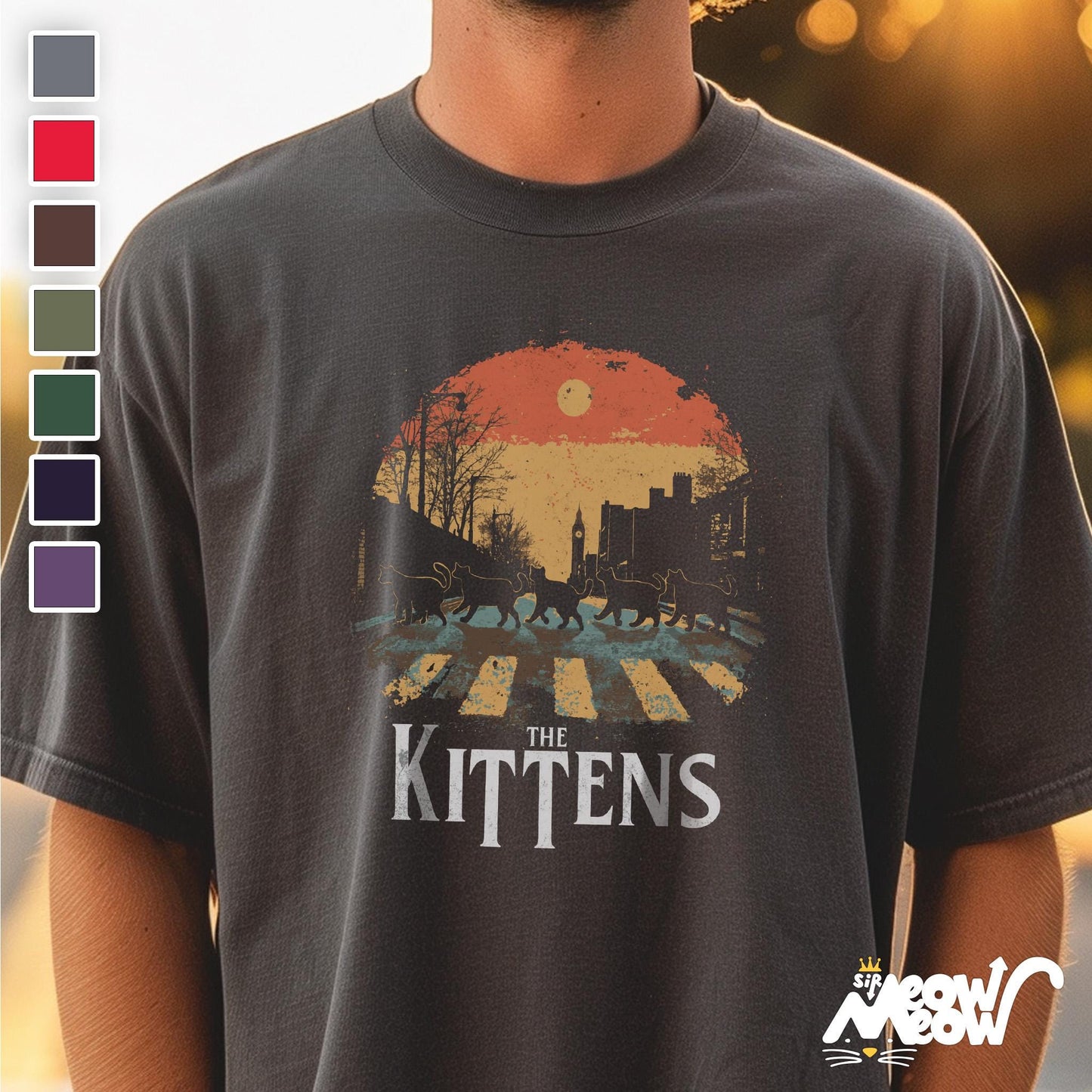 The Kittens Cat Band T Shirt Funny Beatles Parody Cat Shirt Retro Abbey Road Cat Tee Gift for Music Lovers Graphic Tee – Easygoing Wear · Great Gift For Fans