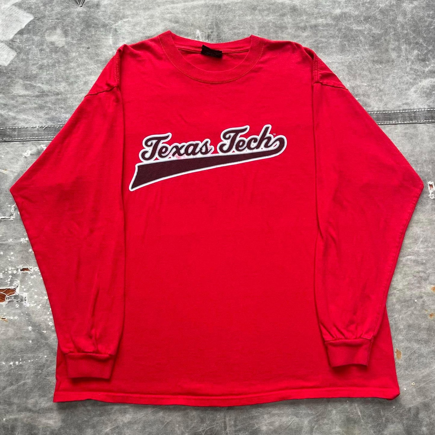 Vintage Y2K Texas Tech Red Raiders Long Sleeve Sports Shirt Graphic Tee – Easygoing Wear · Perfect For Daily Wear