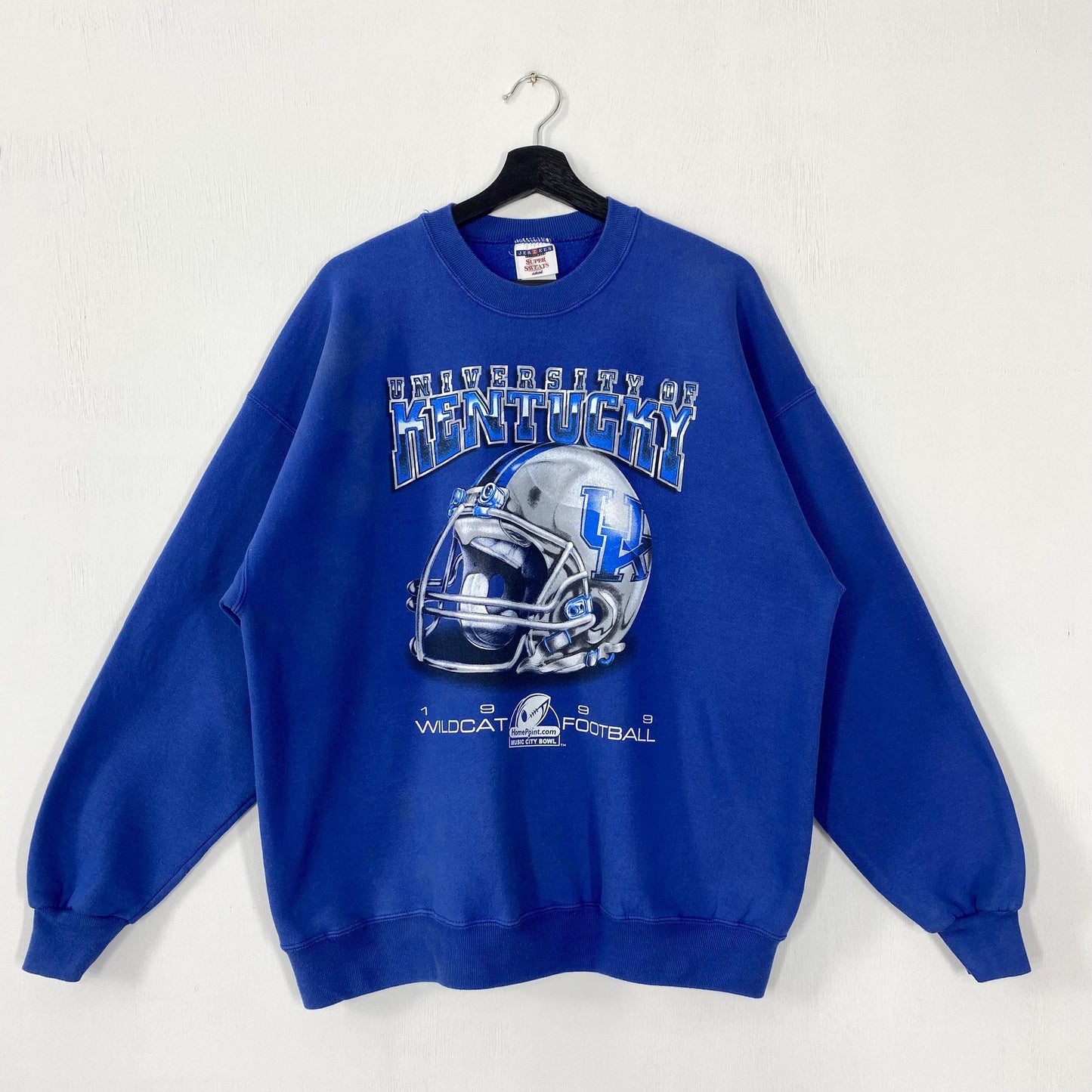 Vintage 90s University Kentucky Sweatshirt University Kentucky Crewneck Kentucky Sweater Pullover Kentucky Wildcats Print Logo Blue XLarge Sweatshirt – Soft Feel · Top Pick For Any Outfit