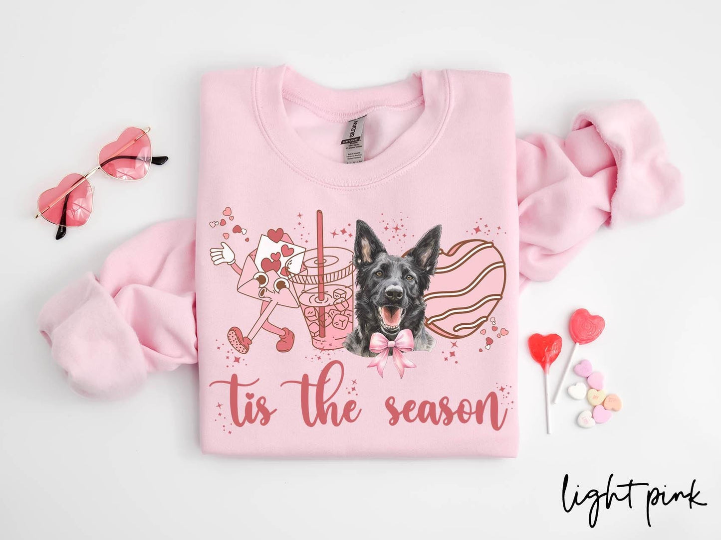 Dutch Shepherd Dog Valentine39s Day Sweatshirt Valentines Dutch Shepherd Gifts Dog Mom Crewneck Shirt Long Sleeve Sweatshirt – Everyday Comfort · Great Gift For Fans