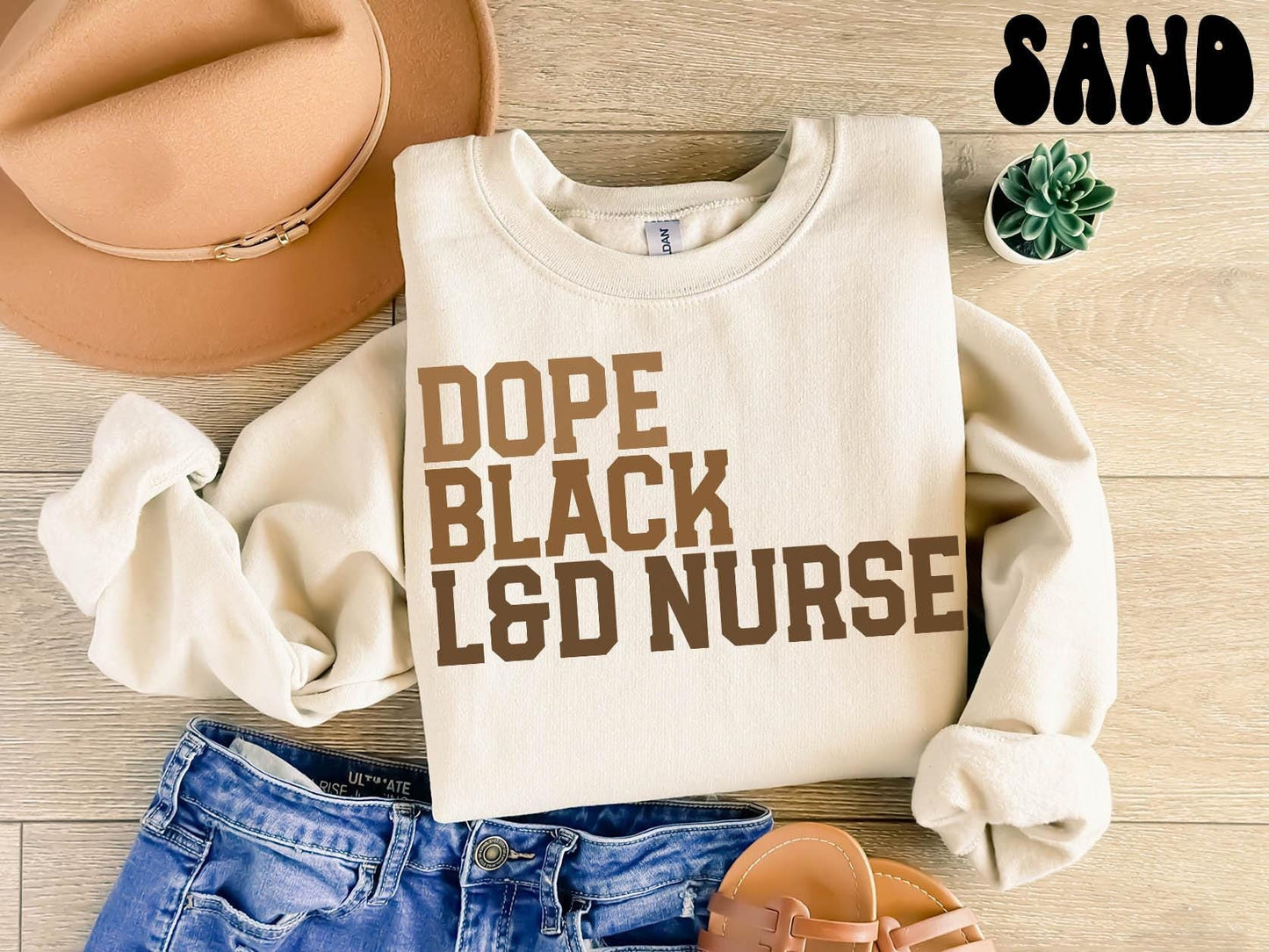Dope Black LAD Nurse Sweatshirt Melanated Labor and Delivery Nurse Gifts Graduation Gifts Black History Crewneck Shirt Educated Sweatshirt – Cozy Vibes · Must-Have Style