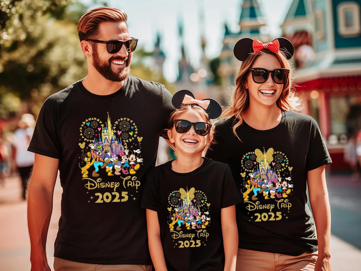 Disney Trip Shirts Disneyland 2025 Shirts Disney Vacation 2025 T shirt Disney Family Matching Shirt Magical Castle ShirtDisneyworld Tee Graphic Tee – Aesthetic Look · Perfect For Daily Wear