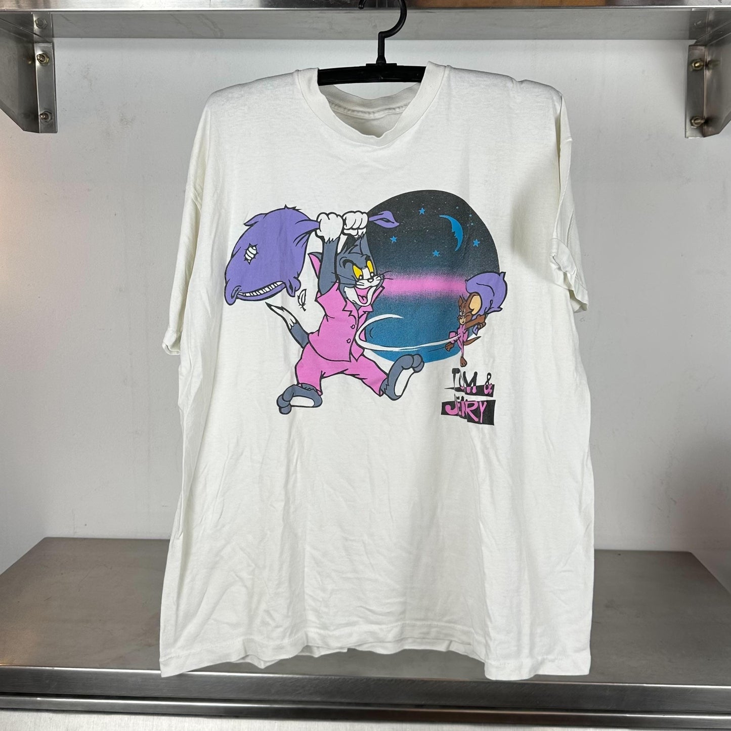 Vintage 90s Tom and Jerry Pillow Fight Cartoon Graphic single stitch T shirt Vintage Cartoon Network Tshirts Vintage Tom and Jerry Tshirts Graphic Tee – Everyday Comfort · Trending Graphic Apparel