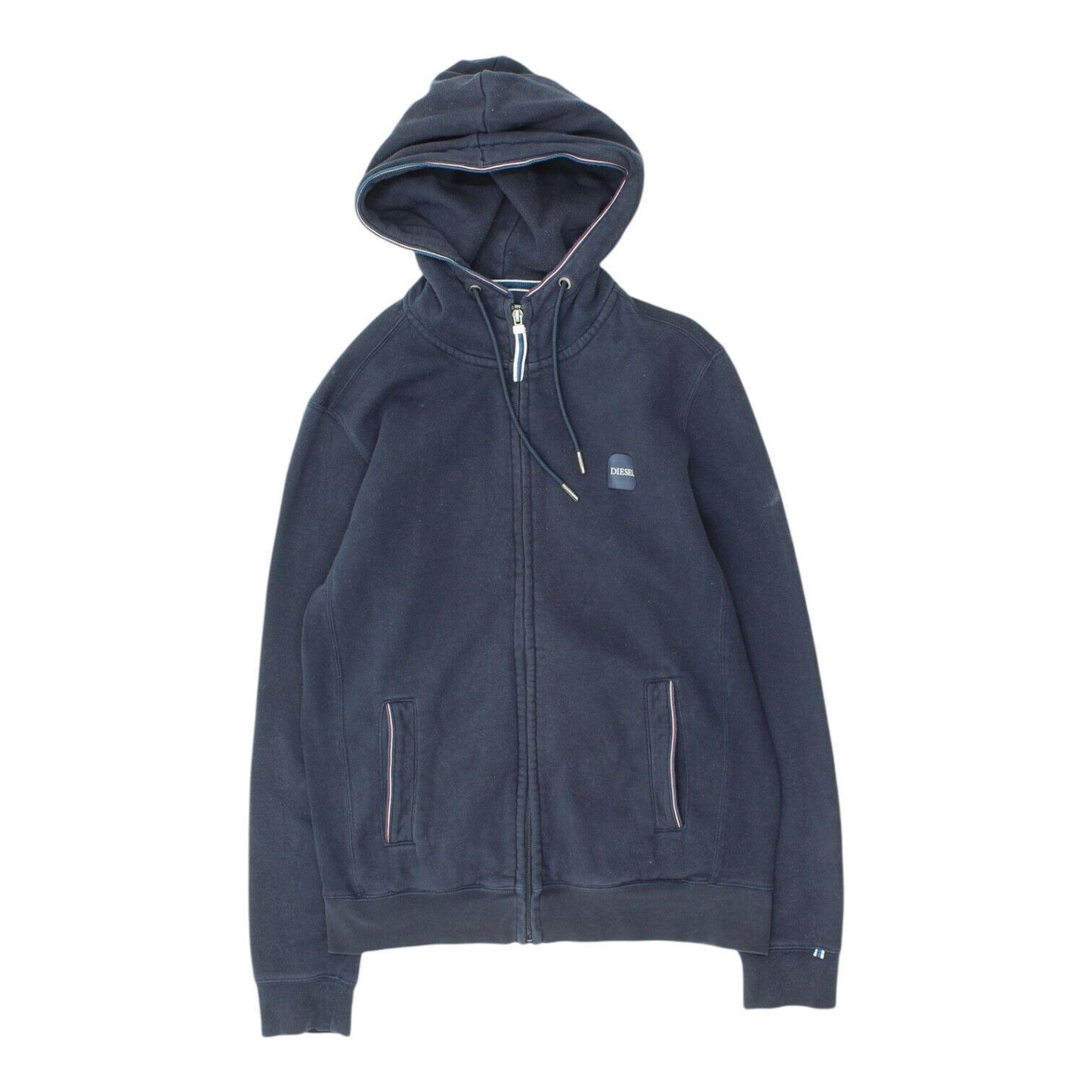 Diesel Mens Navy Full Zip Hoodie Vintage Casual Designer Hoody VTG Hoodie – Bold Style · Top Pick For Any Outfit