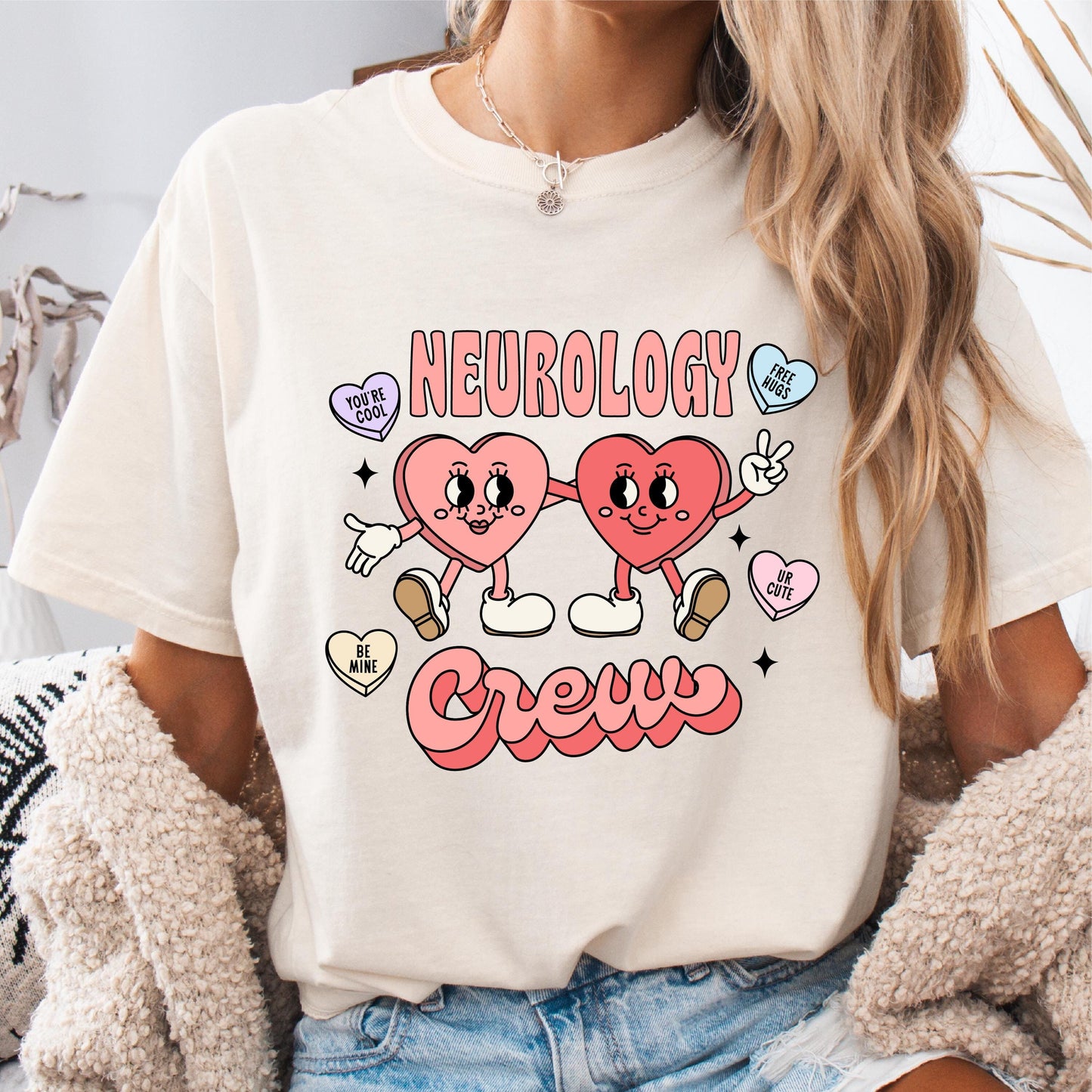 Neurology Crew shirt Neuro Crew t shirt Neuro Valentine Shirt Valentine Neurology shirt Neurology staff shirt Graphic Tee – Feel-Good Design · Perfect For Daily Wear