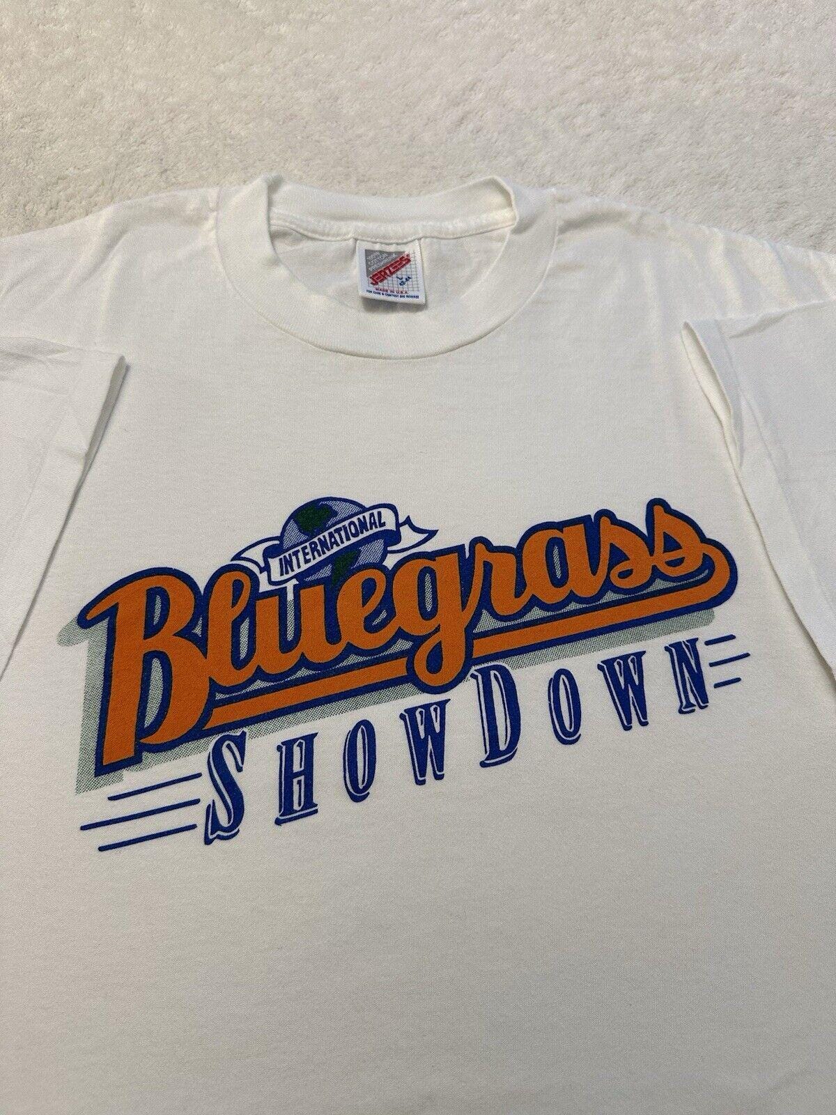 Vintage 1980s 1990s International Bluegrass Music Showdown T Shirt L Barely Worn Graphic Tee – Soft Feel · Top Pick For Any Outfit