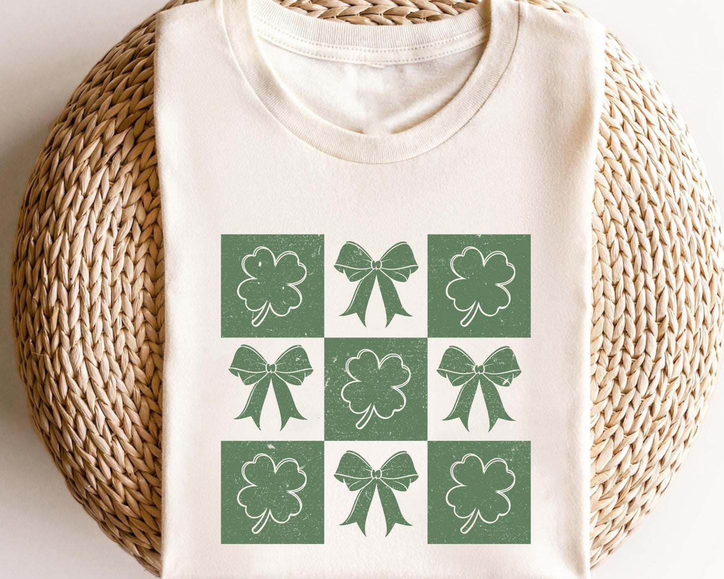 Retro Checkered St Patrick39s Day Lucky Shamrock St Patricks Coquette Lucky Charm Irish Coquette St Patty39s Day Graphic TShirt for Women Graphic Tee – Fan Favorite · Great Gift For Fans
