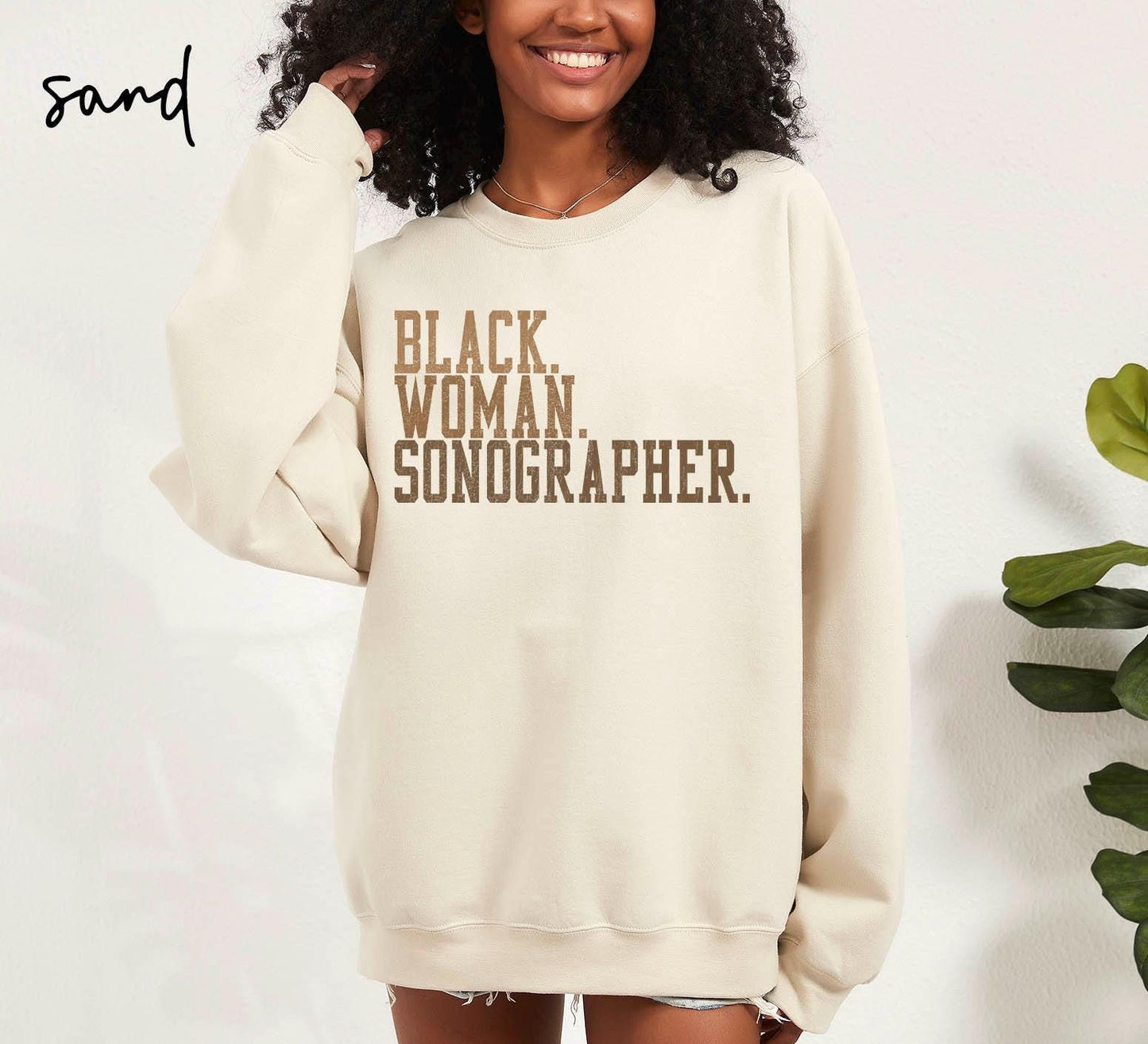 Black Sonographer Sweatshirt Sonography Gifts Graduation Gifts Black Woman Crewneck Shirt Black History Educated Black Woman Sweatshirt – Warm & Stylish · Must-Have Style