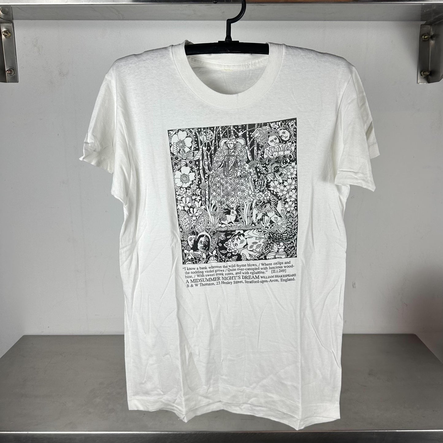 Vintage 90s William Shakespeare A Midsummer Nights Dream Artwork single stitch T shirt Vintage Art Art Tshirts Art Tees Abstract Art Graphic Tee – Aesthetic Look · Great Gift For Fans