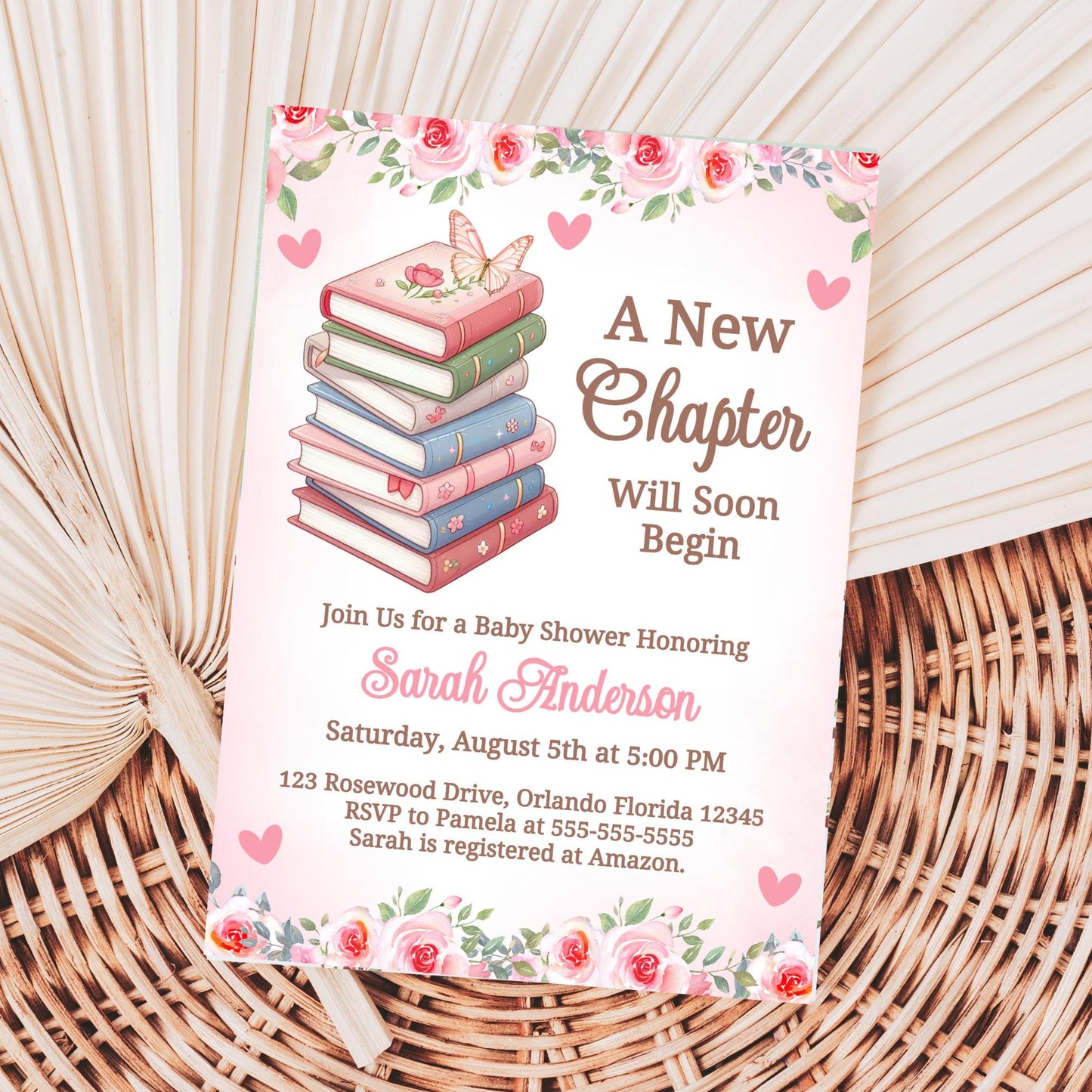 A New Chapter Will Soon Begin Baby Shower Invitation Books Baby Shower Girl Baby Shower Invite Library Baby Shower Book Theme Shower STK2 Graphic Tee – Warm & Stylish · High-Quality Print