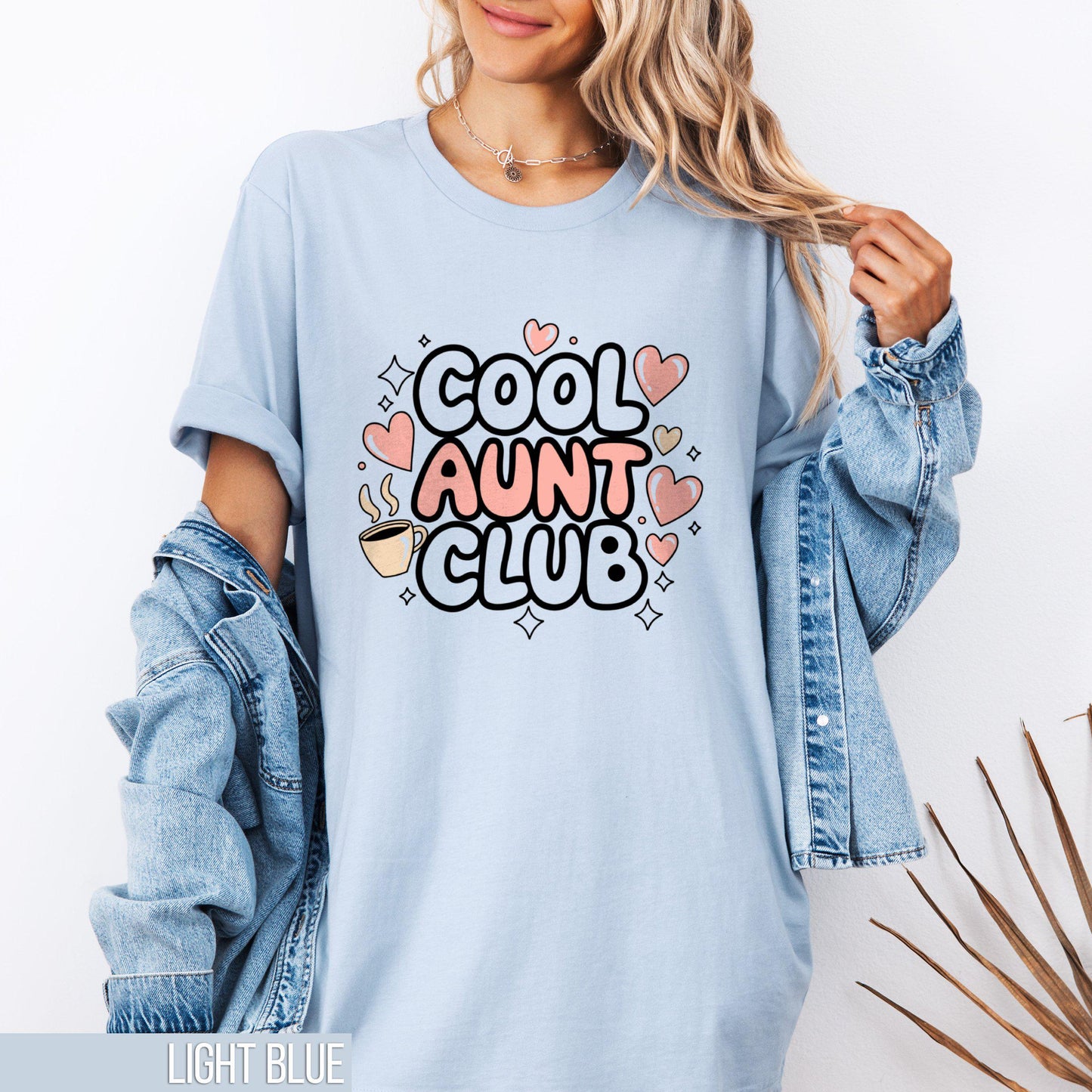 Cool Aunts Club Shirt New Aunt Valentines Day Gift Best Auntie Pregnancy Announcement Reveal Perfect Birthday Gift Auntie Valentine Tee Graphic Tee – Cozy Vibes · Top Pick For Any Outfit