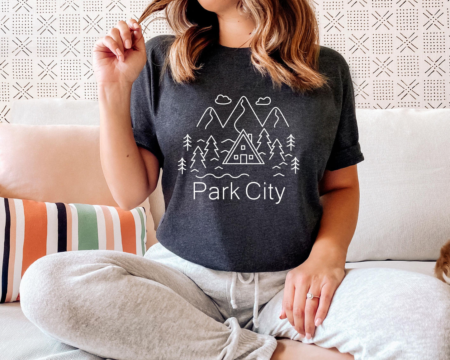 Park City Utah Shirt Forest Mountain Unisex Park City TShirt Personalization Available Graphic Tee – Warm & Stylish · Top Pick For Any Outfit