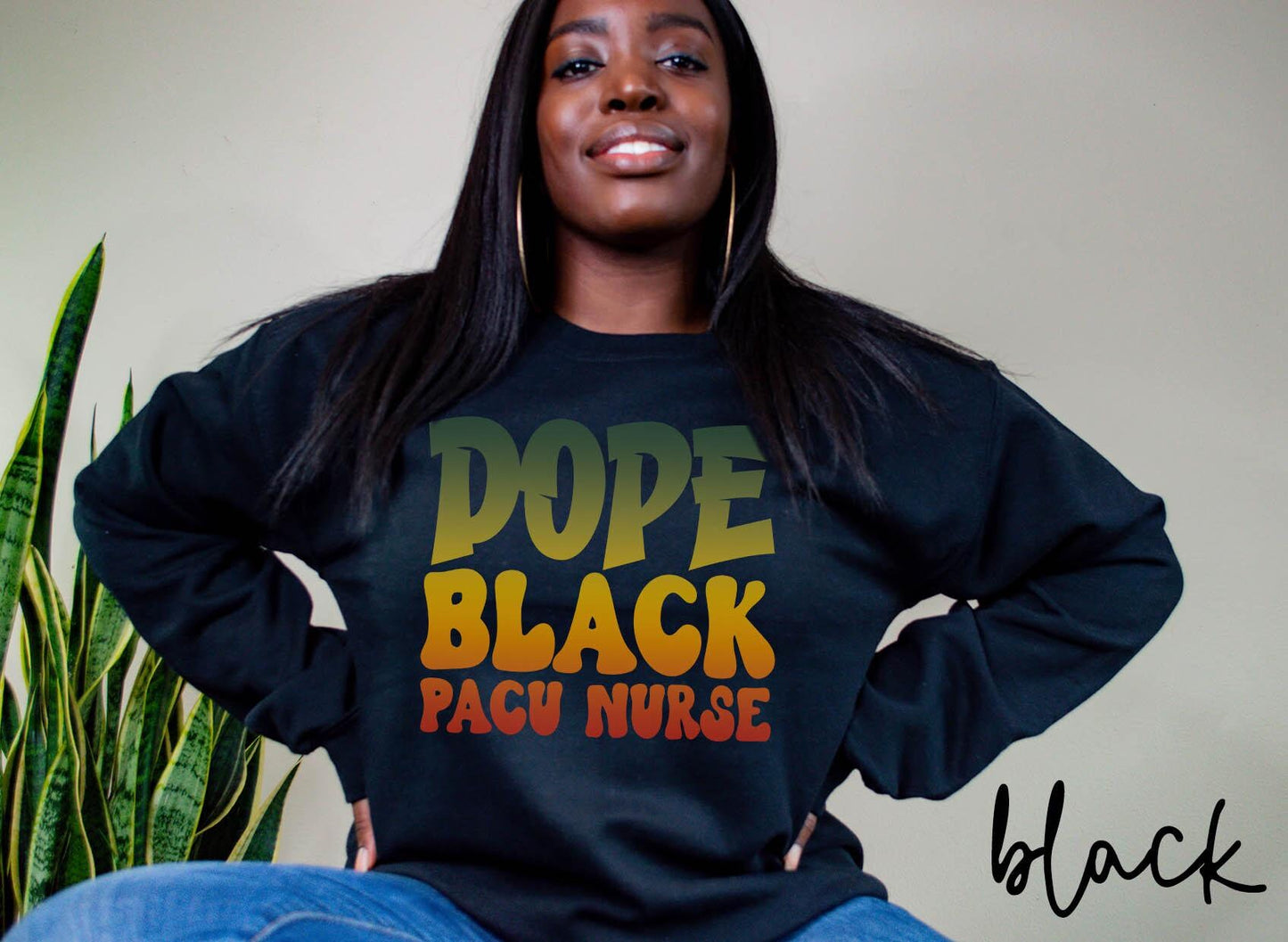 Dope Black PACU Nurse Sweatshirt Melanated PACU Nurse Gifts Graduation Gifts Black History Crewneck Shirt Sweatshirt – Aesthetic Look · Great Gift For Fans