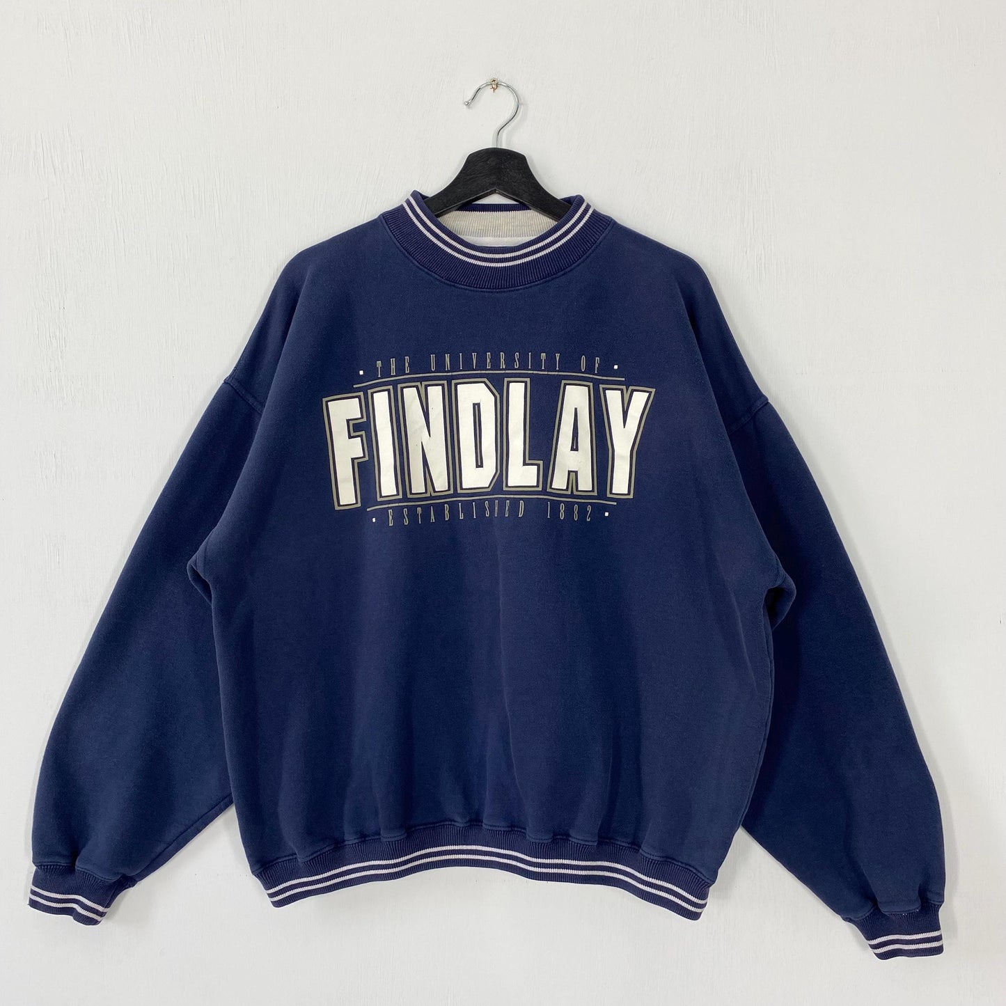 Vintage 90s University Findlay Sweatshirt University Findlay Crewneck Findlay Sweater Pullover Findlay Oilers Print Logo Blue Large Sweatshirt – Fan Favorite · Perfect For Daily Wear