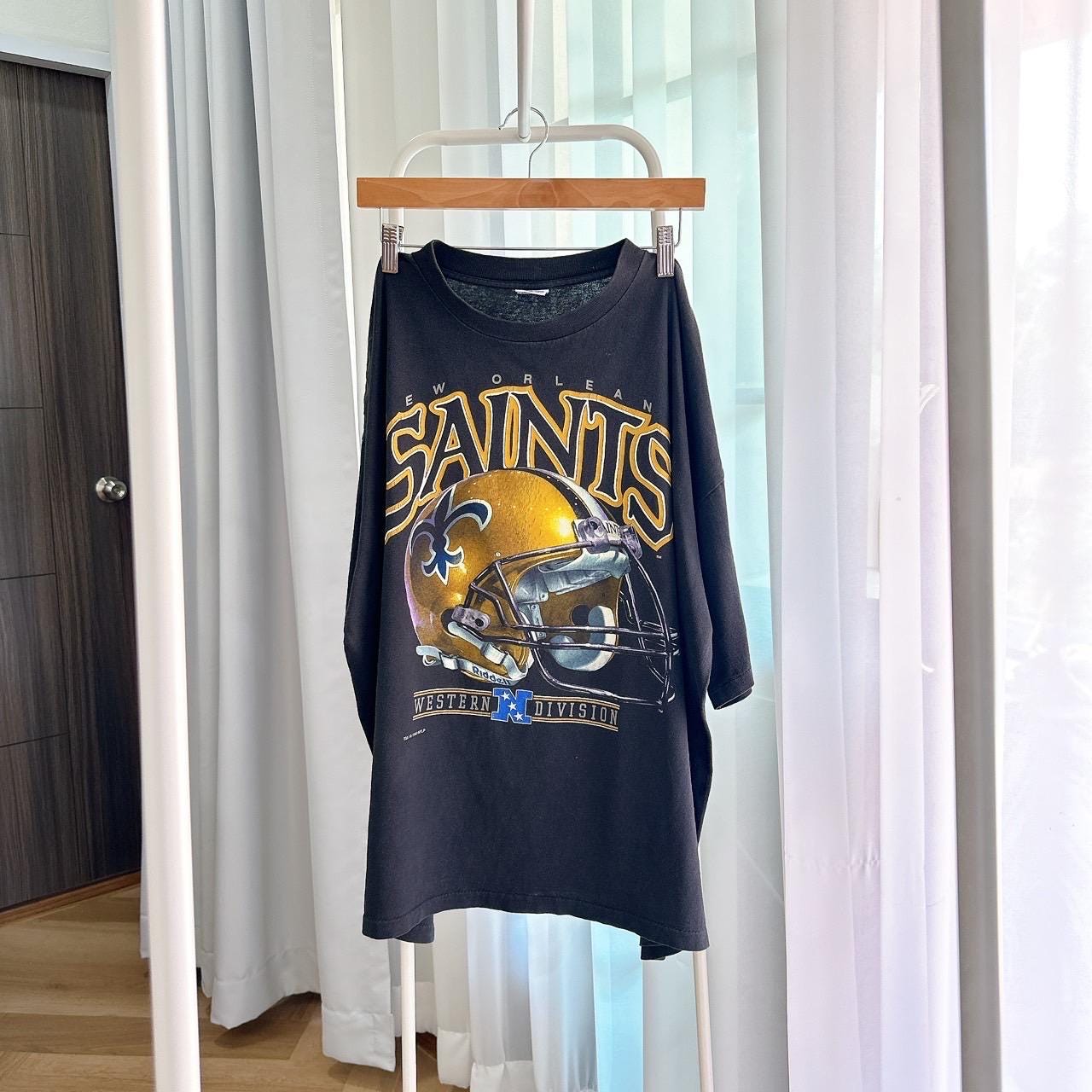 90s New Orleans Saints NFL Salem black t shirt XL Graphic Tee – Cozy Vibes · Top Pick For Any Outfit