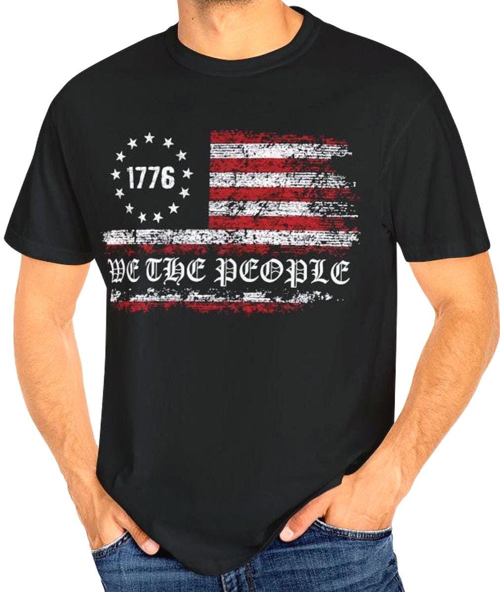 We the People Tee Patriotic Constitution Tee Political Shirt American History Gift Vintage Graphic Tee Freedom Tee Gift Graphic Tee – Cozy Vibes · High-Quality Print