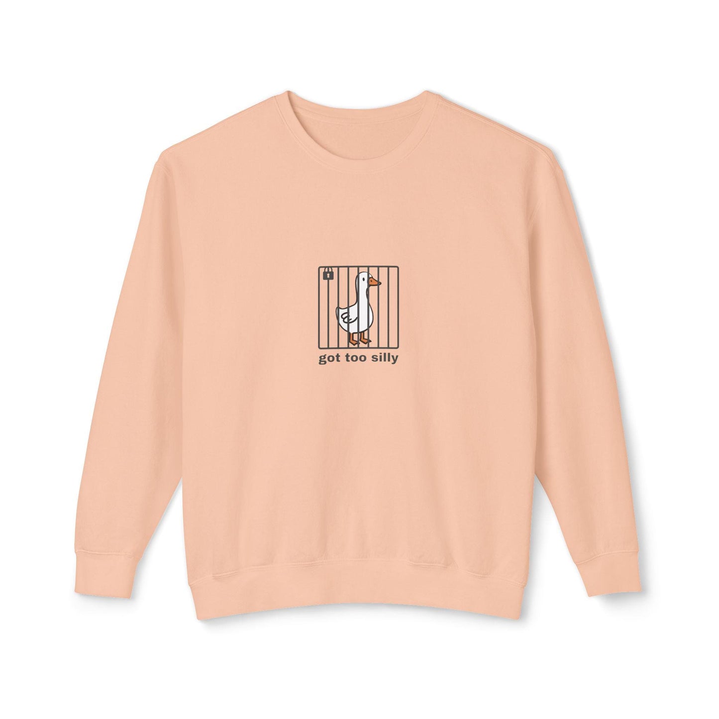 Silly Goose Sweatshirt Got Too Silly Sweatshirt Goose Sleeve Silly Goose Crewneck Silly Goose GiftFunny Goose Sweatshirt Sweatshirt – Easygoing Wear · High-Quality Print