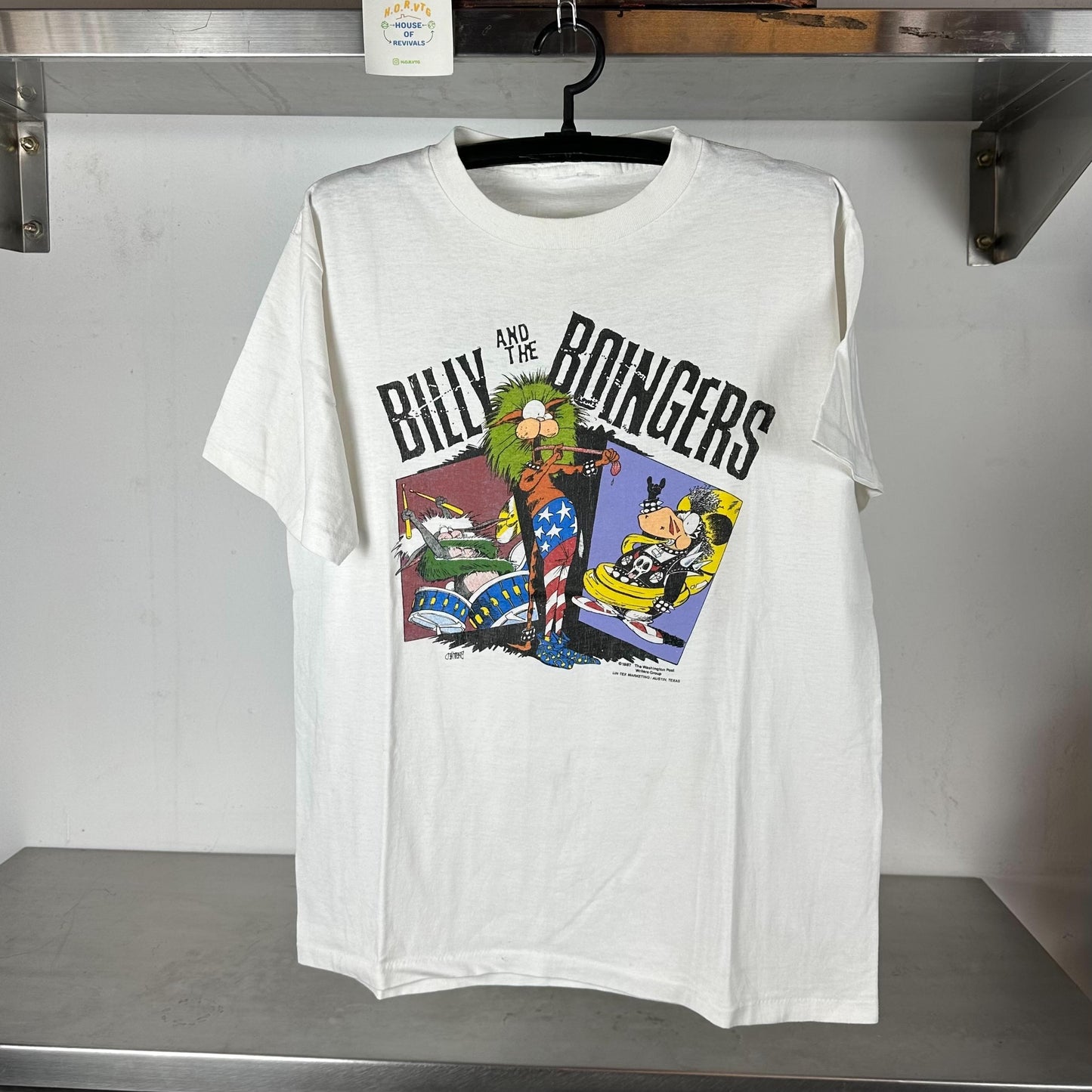 Vintage 1987 Billy and The Boingers Band World Tour Large single stitch T shirt Vintage Band Tshirt Vintage Music Tshirt Tour Tshirt Graphic Tee – Everyday Comfort · Trending Graphic Apparel