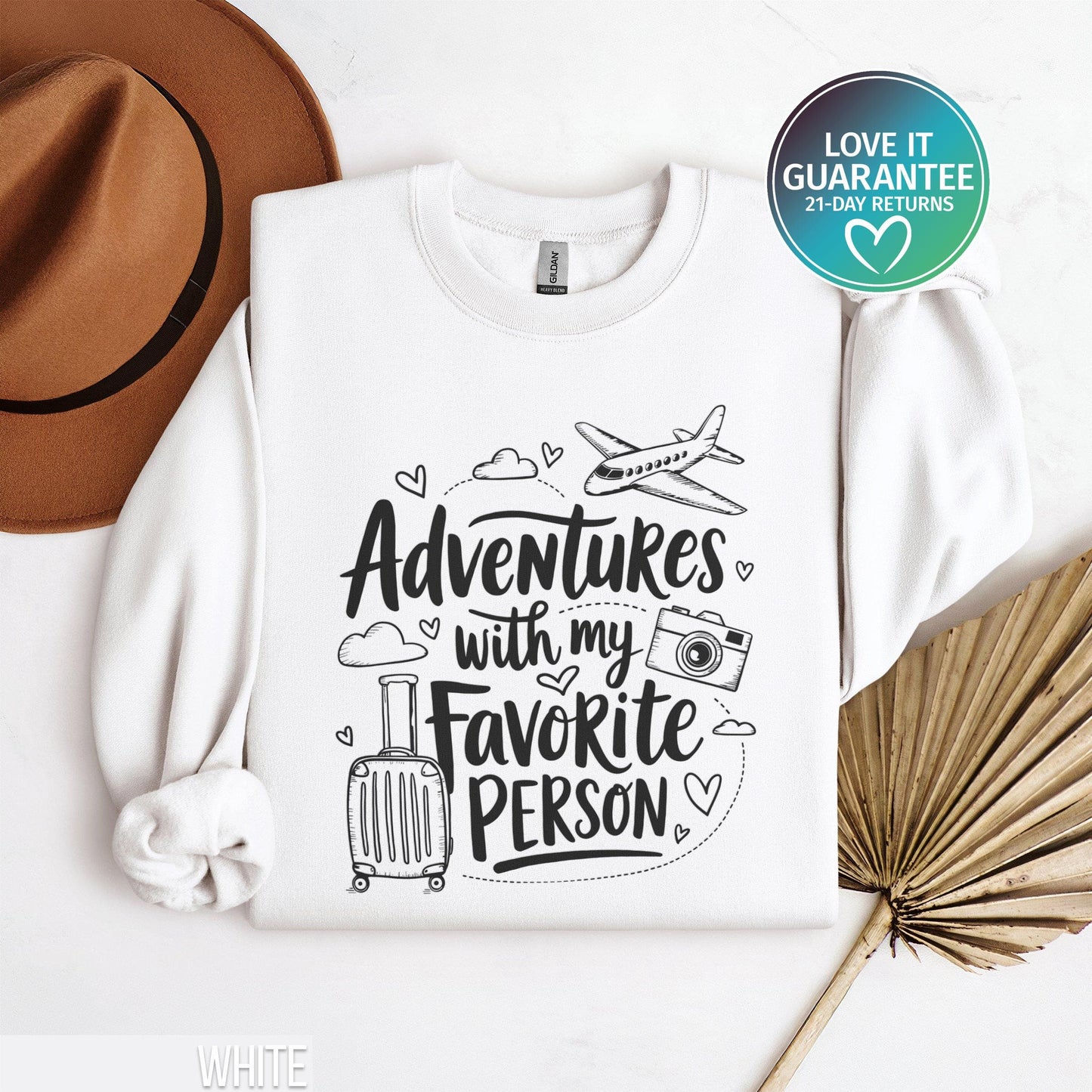 Cpupid Valentine Sweatshirt Adventure Time Pullover Valentine Gift for Her Cute Travel Shirt 1st Anniversary Gift Travel Lover Outfit Sweatshirt – Premium Graphic · Trending Graphic Apparel