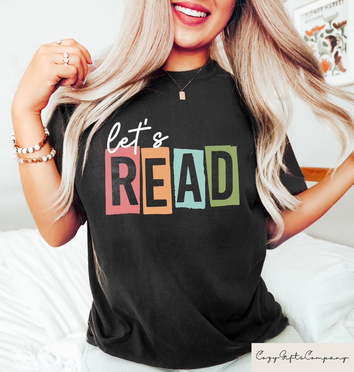 Let39s Read T shirt Book Club Shirt Women Reading Sweatshirt Book Lover Outfit Teacher Shirt Book Nerd Shirt Book Lover Gift Sweatshirt – Fan Favorite · Trending Graphic Apparel