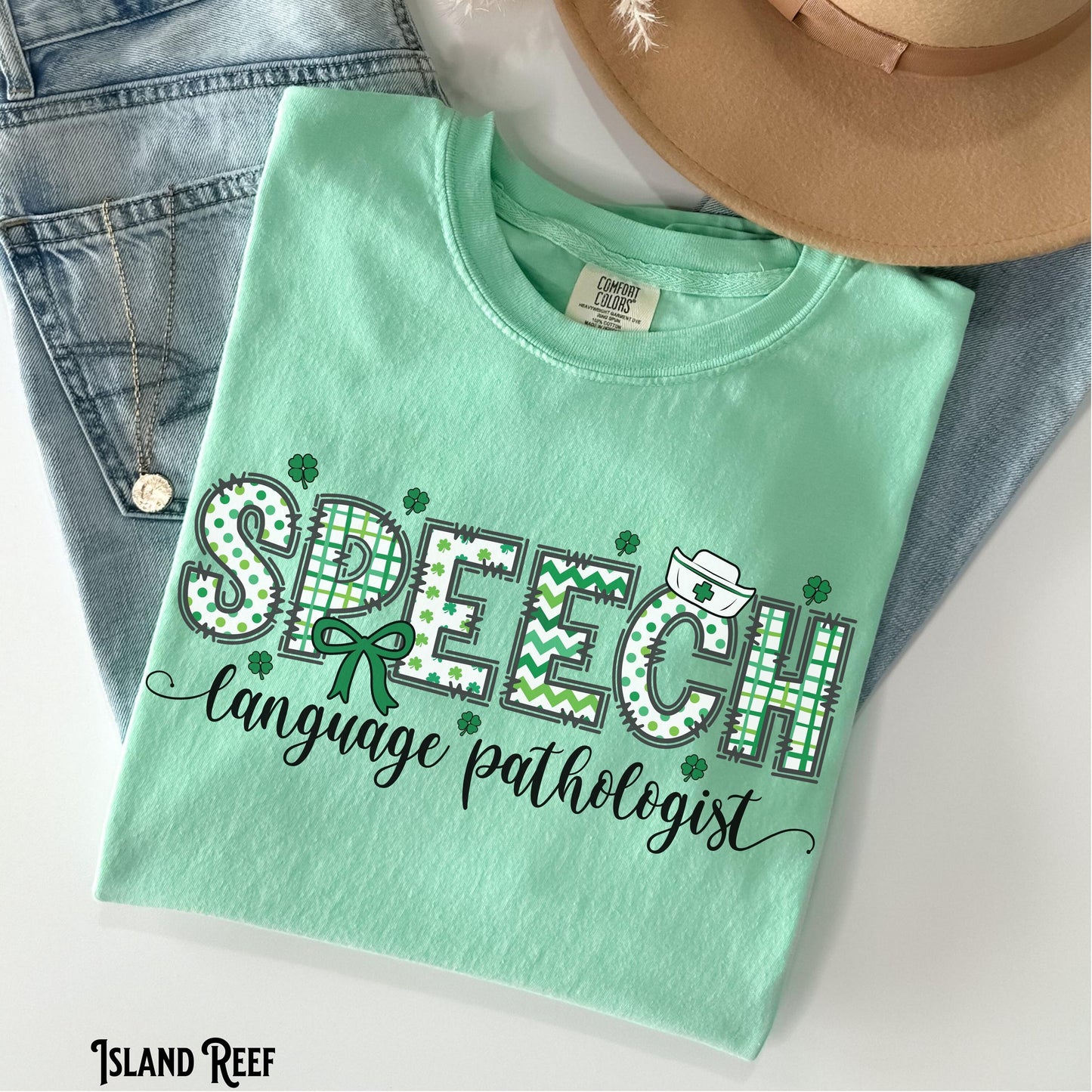 Speech Language Pathologist St Patrick Shirt SLP Saint Patricks Day Speech Pathology Bow Speech Therapist Gift Graphic Tee – Feel-Good Design · Must-Have Style