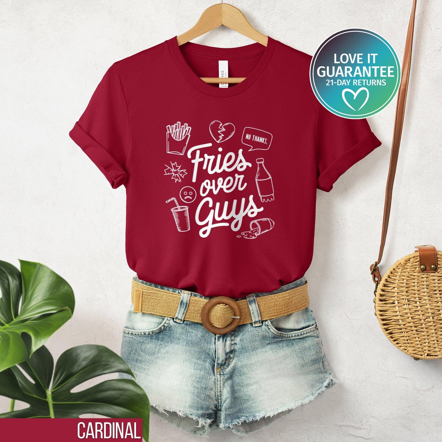 Anti Valentines Day Shirt Unhinged Shirt Sarcastic Tee Ironic Shirt Funny Meme Shirt Gift for Her Valentine Outfit Fries Before Guys Graphic Tee – Cozy Vibes · Top Pick For Any Outfit