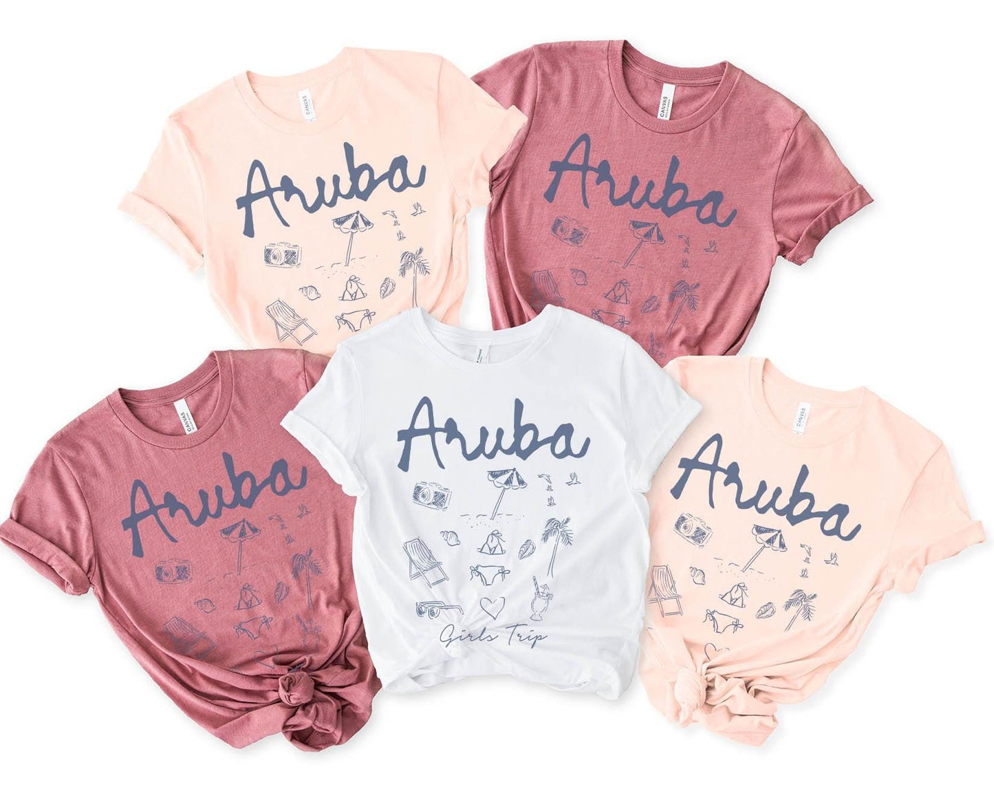 Aruba Shirt Girls Trip Tshirt Girls Trip Favors Vacation Girls Weekend Girls Night Out Besties Graphic Tee – Warm & Stylish · Top Pick For Any Outfit