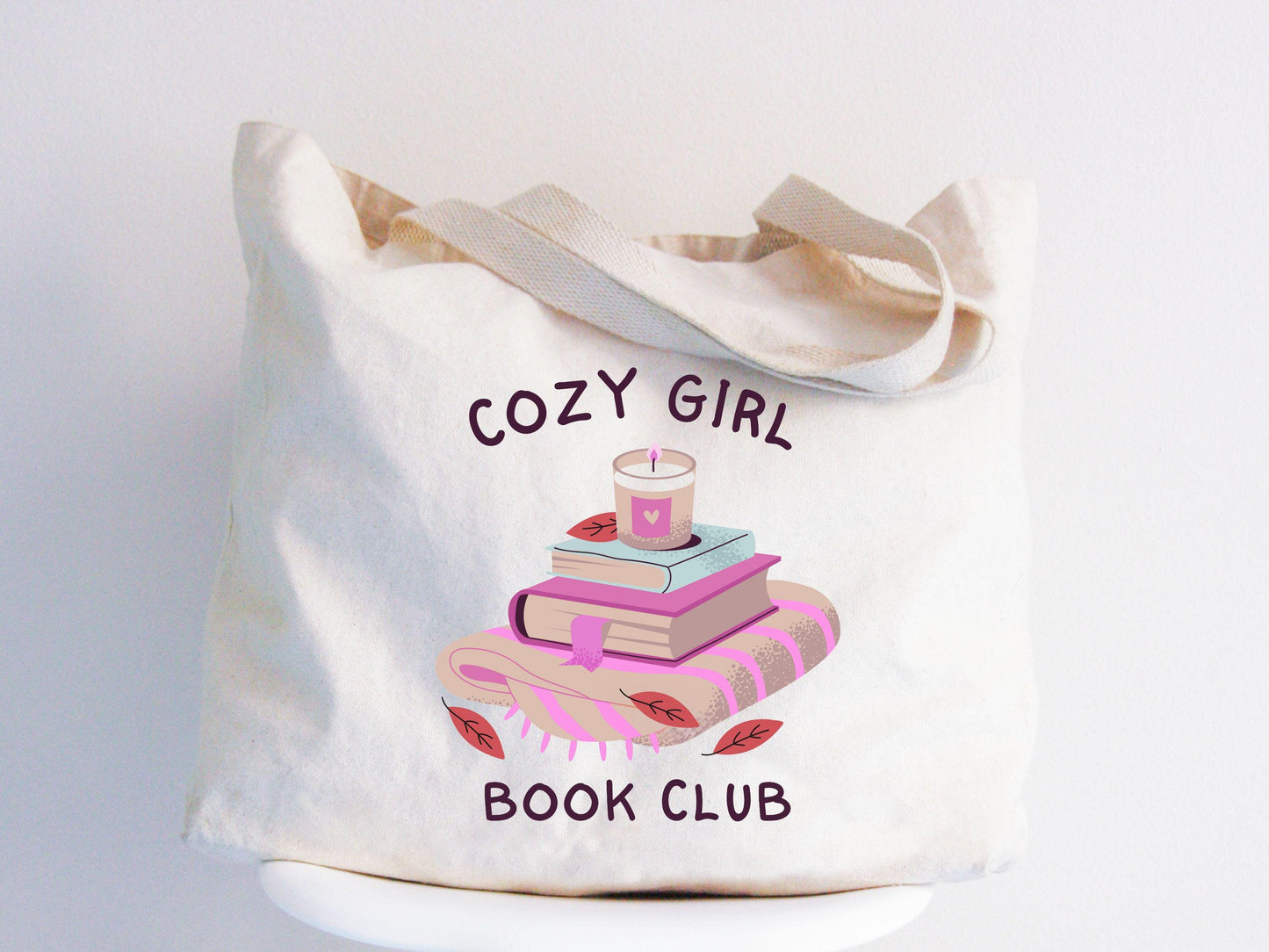 Cozy Girl Book Club Tote Bag Reading Club Gift Bookworm Gift Bookish Gift Book Lover Bag Booktok Merch Booktrovert Tote BagReader Bag Tote Bag – Feel-Good Design · Trending Graphic Apparel