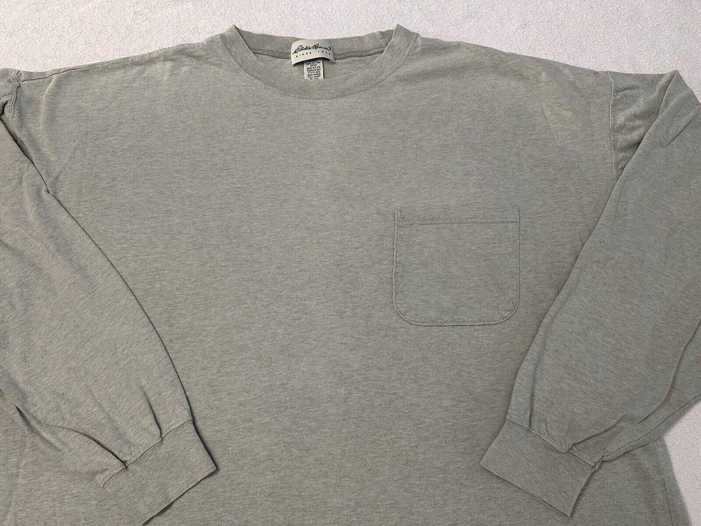 Vintage 1990s 90s Eddie Bauer Made In USA Long Sleeve Pocket T Shirt XL XXL Graphic Tee – Warm & Stylish · Great Gift For Fans