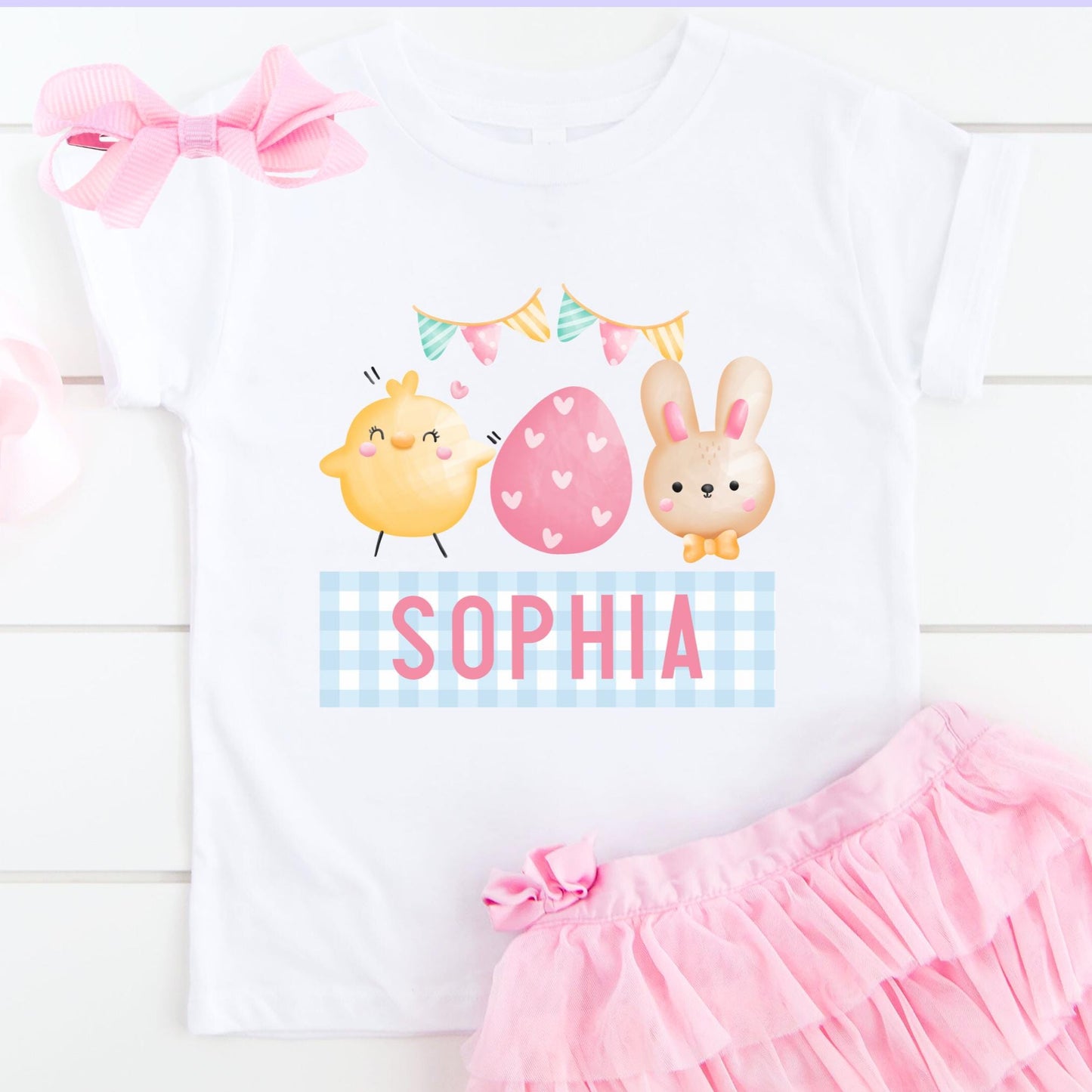 Personalized Easter Shirt Girl Bodysuit Personalizes Baby Easter Shirts Toddler Name Shirts Spring T Shirt First Easter Baby Outfit Custom Graphic Tee – Warm & Stylish · Great Gift For Fans