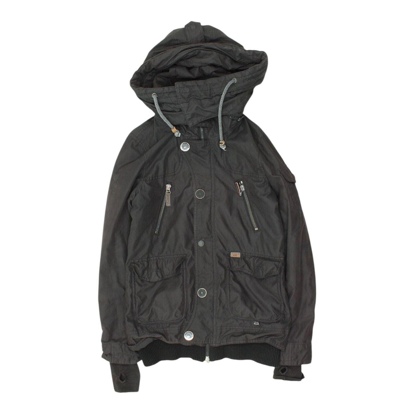 Khujo Womens Black Hooded Jacket Vintage High End Oudoors Designer Hoodie Hoodie – Aesthetic Look · Must-Have Style