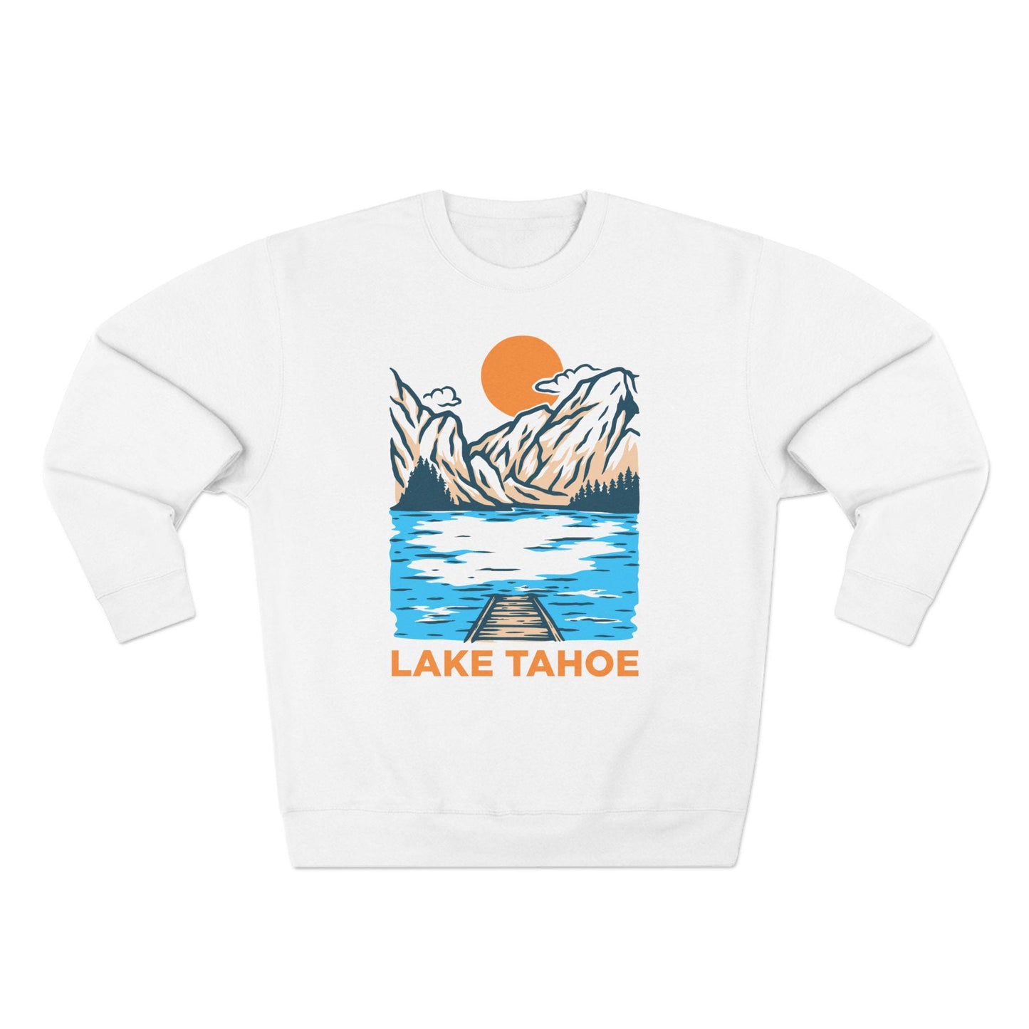 Premium Lake Tahoe California Sweatshirt Unisex Mountain Sweatshirt Sweatshirt – Everyday Comfort · Top Pick For Any Outfit