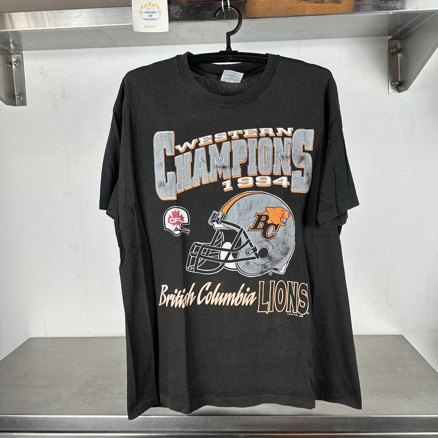 Vintage 1994 British Colombia Lions Western Champions CFL single stitch T shirt Vintage CFL Vintage Football Tshirts Canadian Football Graphic Tee – Aesthetic Look · Top Pick For Any Outfit