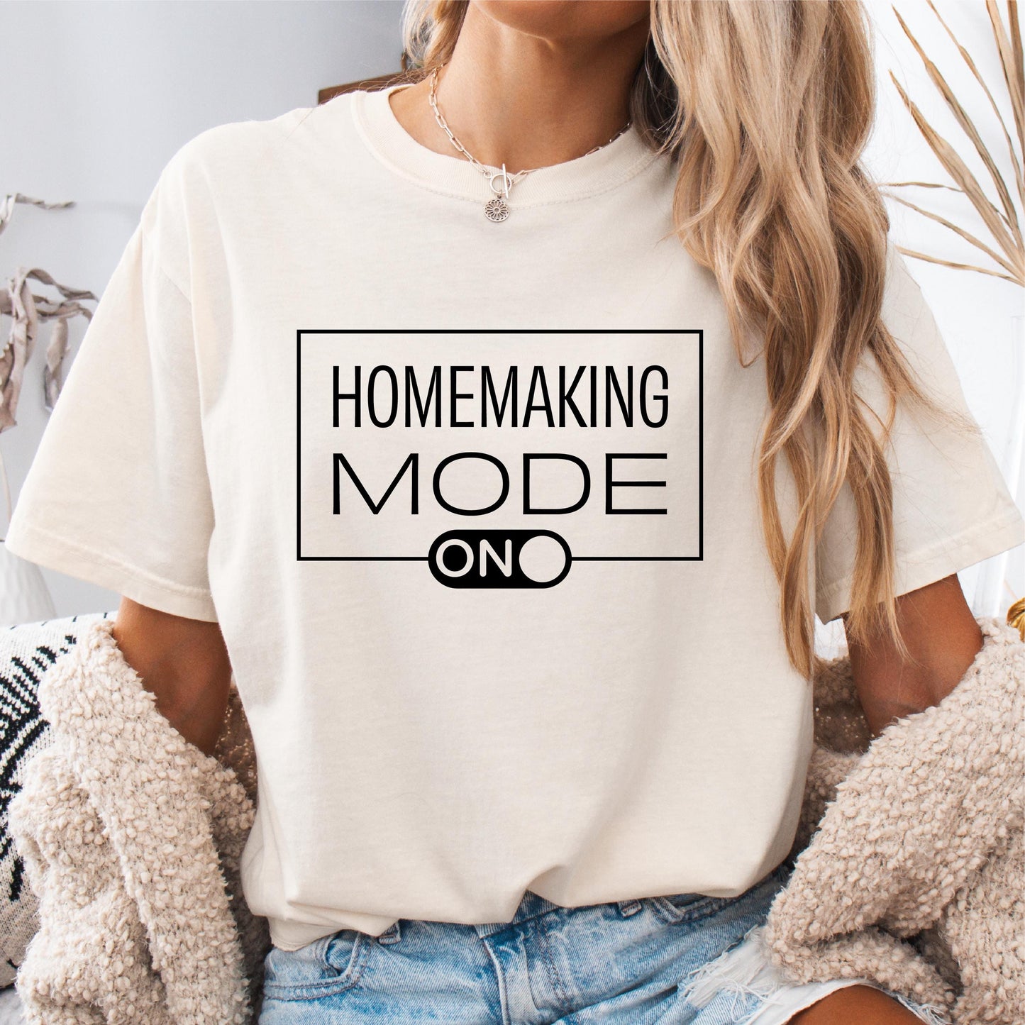 Homemaking Mode Shirt Funny Gift for Homemaker Cute T Shirt for Moms Parenting Humor Top Casual Wear for Home Graphic Tee – Warm & Stylish · Perfect For Daily Wear
