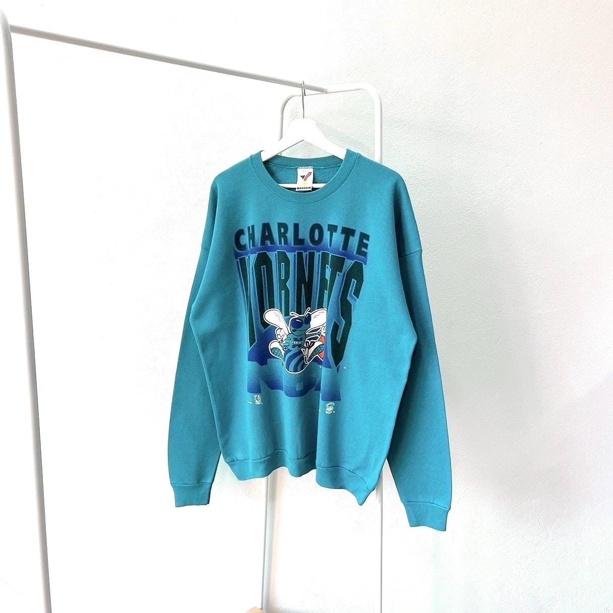 Vintage 90s Charlotte Hornets basketball Artex blue sweatshirt XL Sweatshirt – Premium Graphic · Must-Have Style