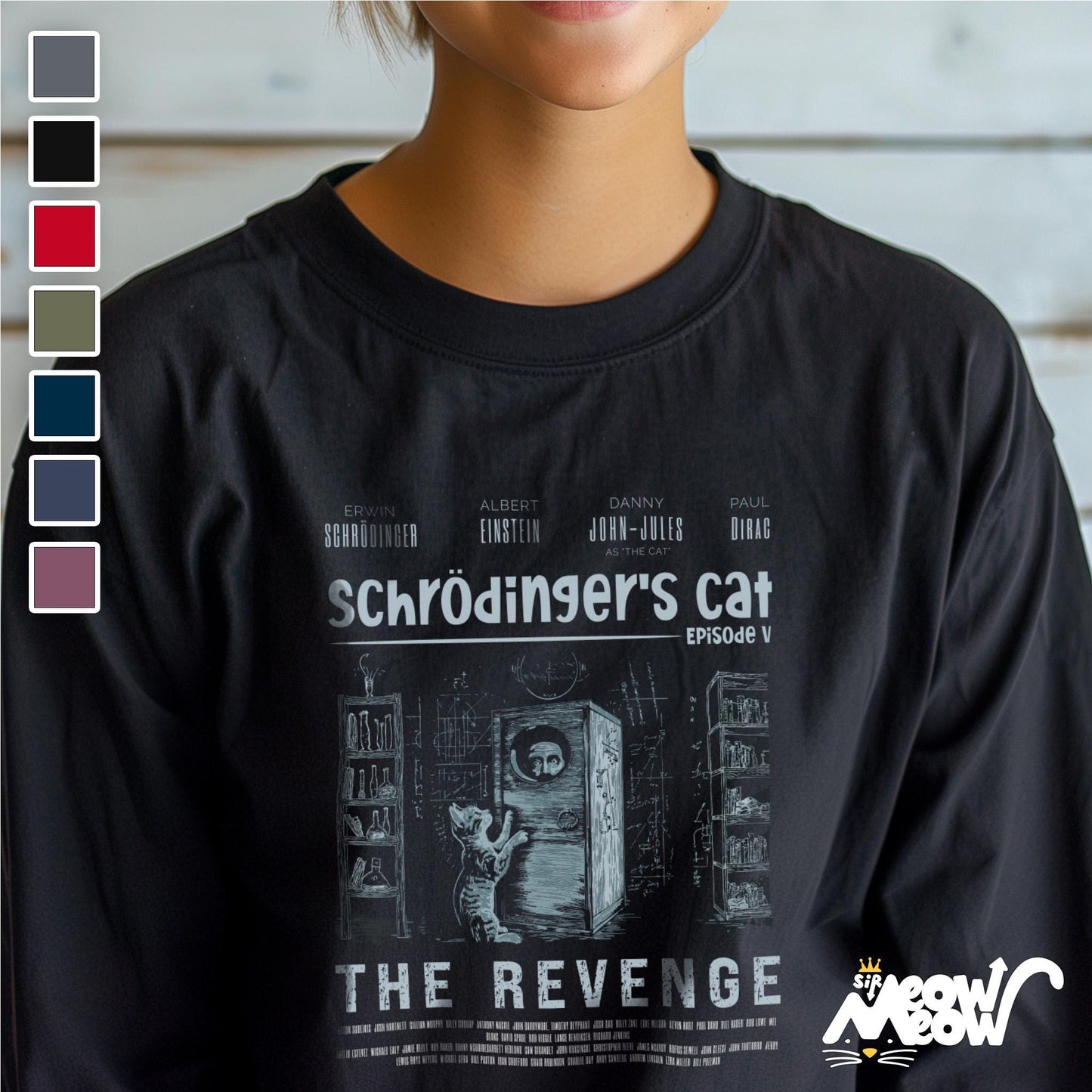 Schrdingers Cat The Revenge Long Sleeve T Shirt Funny Physics Science Tee Ideal Gift for Science Lovers Geeky Cat Lovers Unisex Tee Graphic Tee – Everyday Comfort · Great Gift For Fans