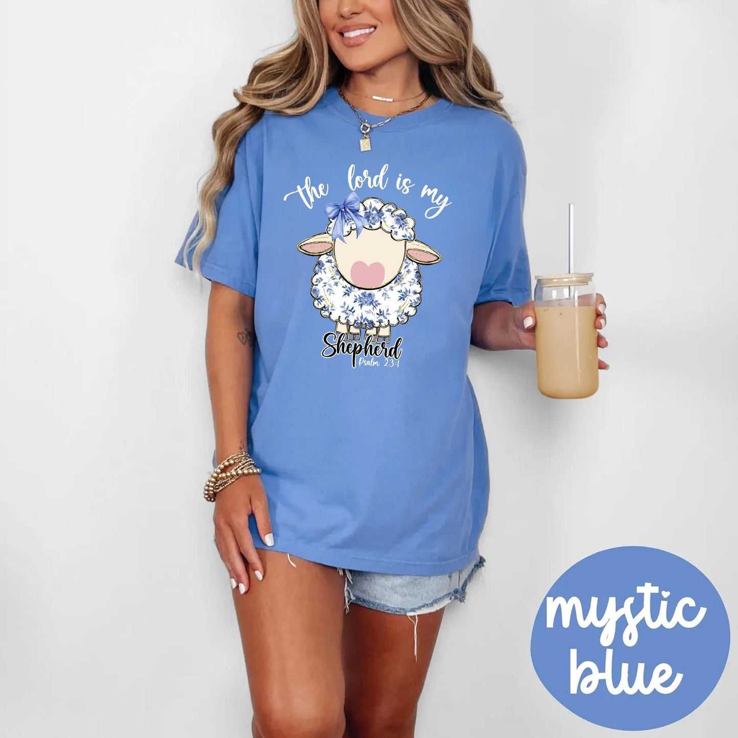 The Lord is my Shepherd Shirt Easter Shirt Easter Bible Verse Shirt Lord39s Prayer Christian Easter Shirt Graphic Tee – Bold Style · Great Gift For Fans
